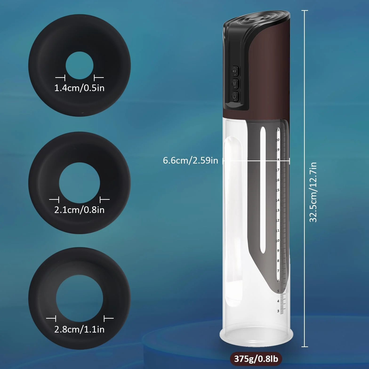 Pompe Per Ingrandimento Pene, Pompa A Vuoto Del Vacuum Device Con 4 Livelli Di Aspirazione, Masturbtore Per Pene Con 3 Maniche In Silicone,Giocattoli Sessuali Maschili