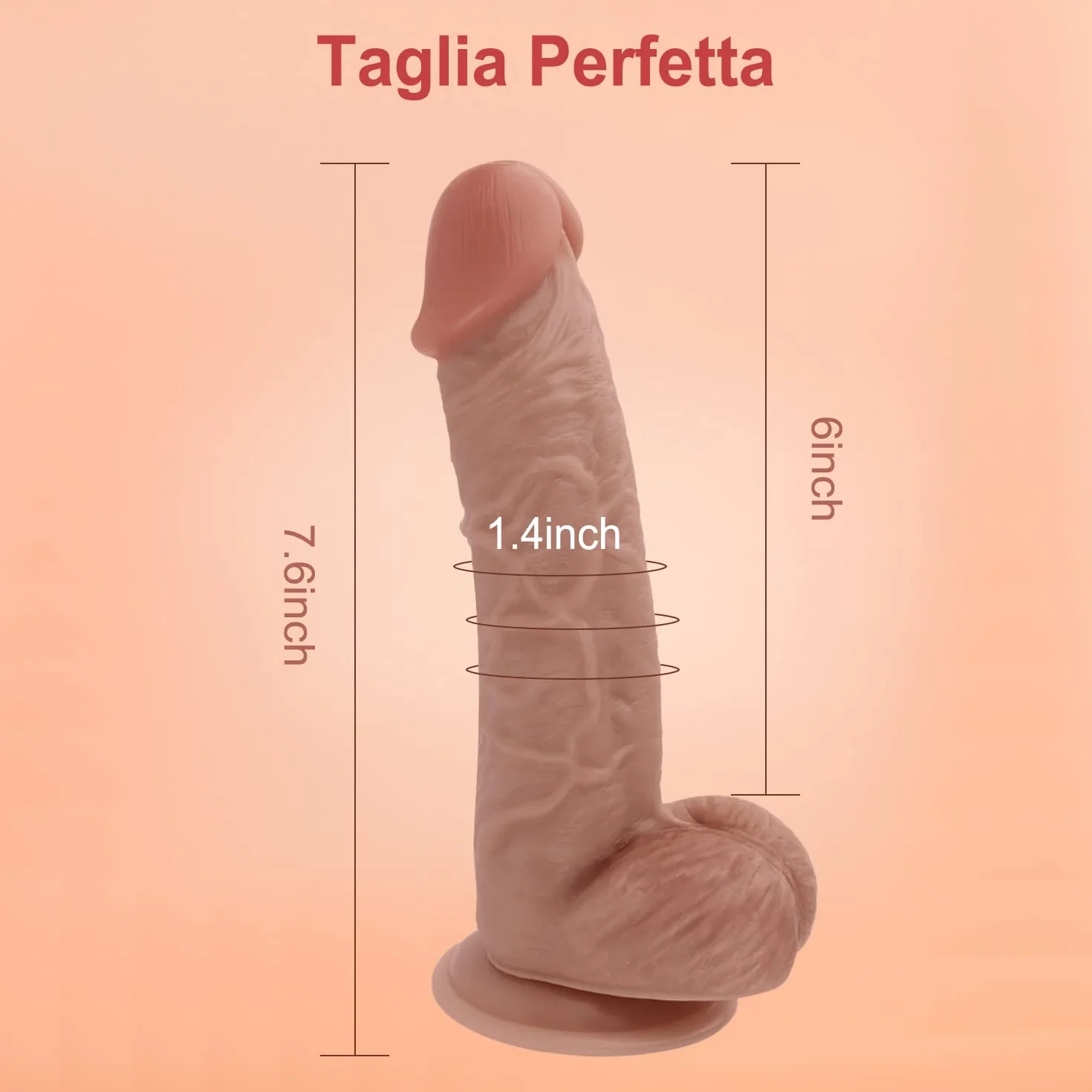 Dildo Realistico Sexytoysys Donna Uomo Coppia Dildo 21.5cm Fallo Realistico Finto Pene per Principianti per Donne e Forte Ventosa Plug Anale Sex Toy per Uomini Dildo 6cm XXL per Coppie
