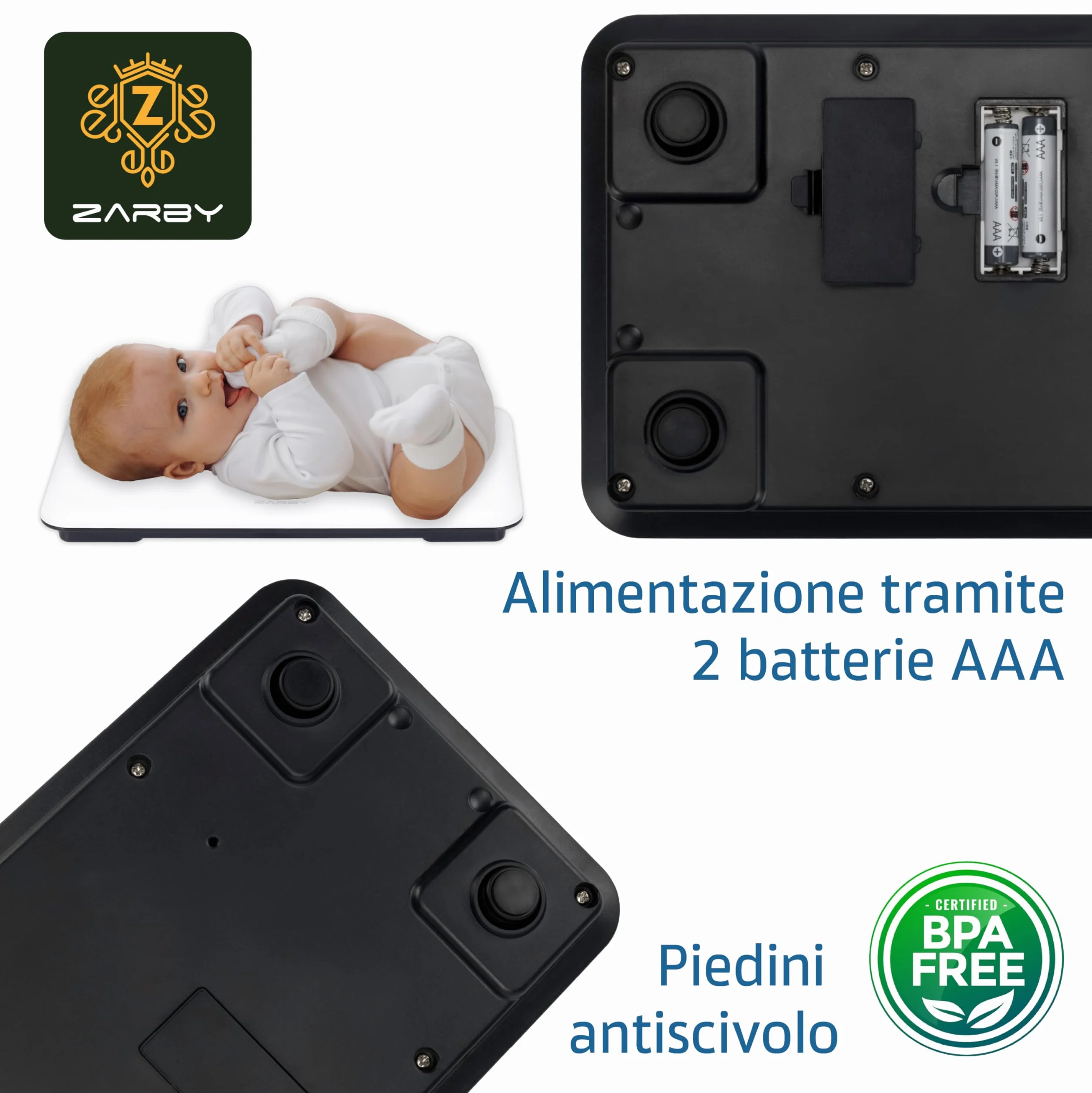 Bilancia Neonato Professionale con Display Retroilluminato e Funzioni Intelligenti