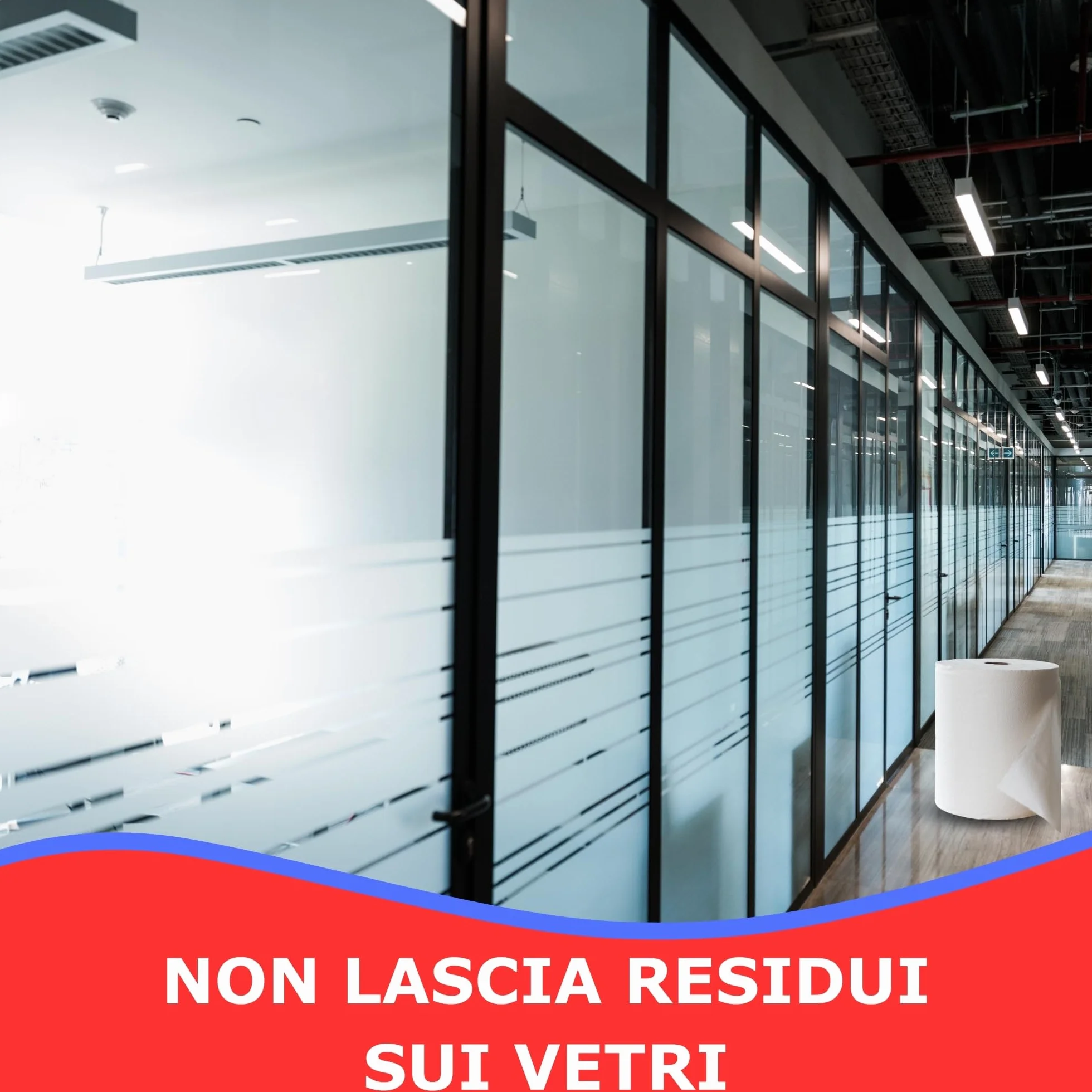 Carta Asciugatutto Pura Cellulosa 2 Veli Bobina 2000 - 2 Rotoli