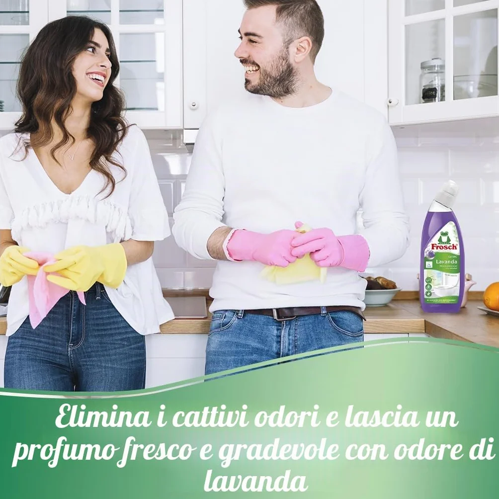 Frosch Gel WC Ecológico Limpiador de Cal y Residuos 750 ml