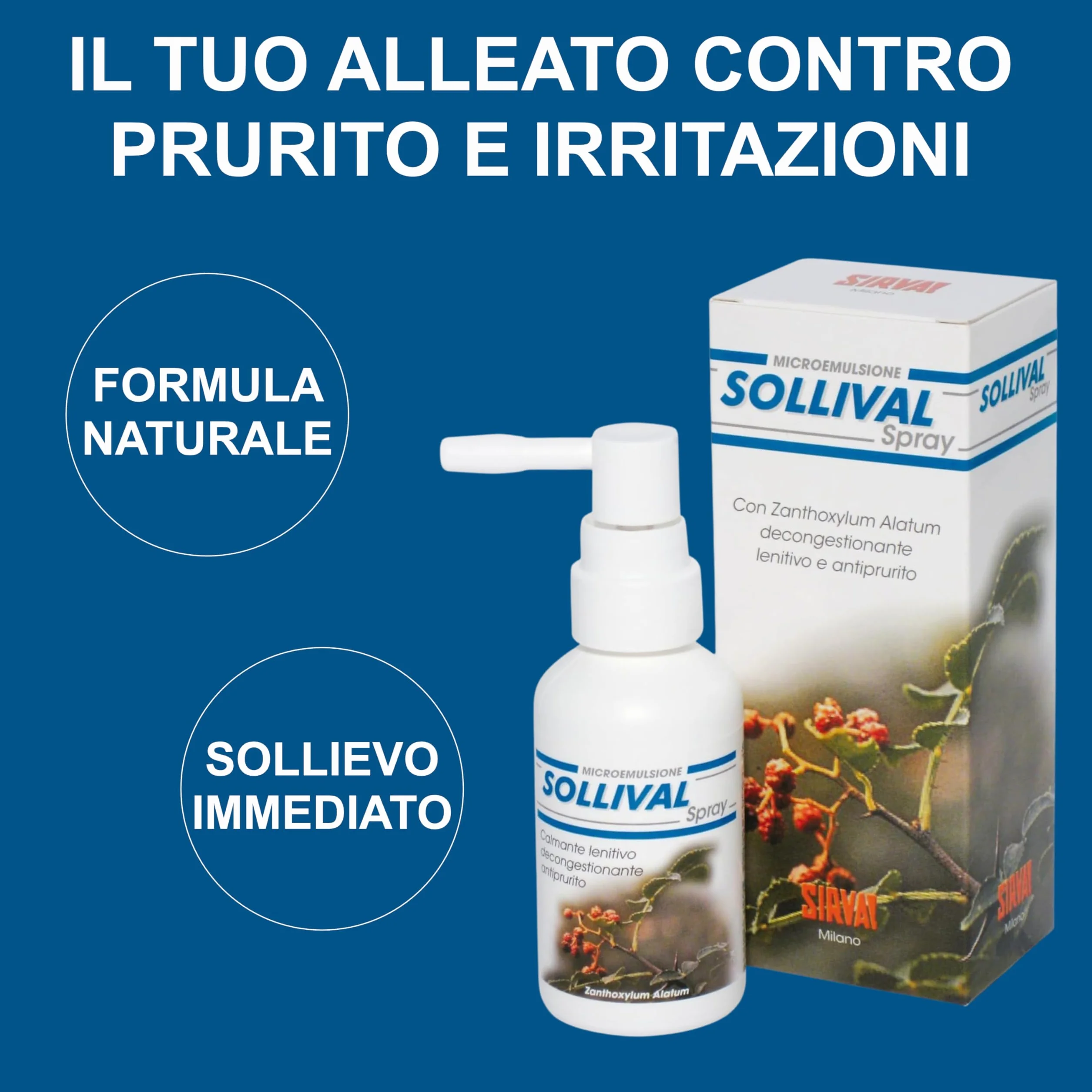 SOLLIVAL Spray Intimo Delicato per Freschezza e Comfort Quotidiano Femminile 50 ml