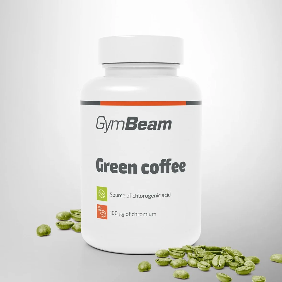 GymBeam Caffè Verde Estratto di Caffè Verde con Acido Clorogenico e Cromo Bruciagrassi Naturale 120 cps