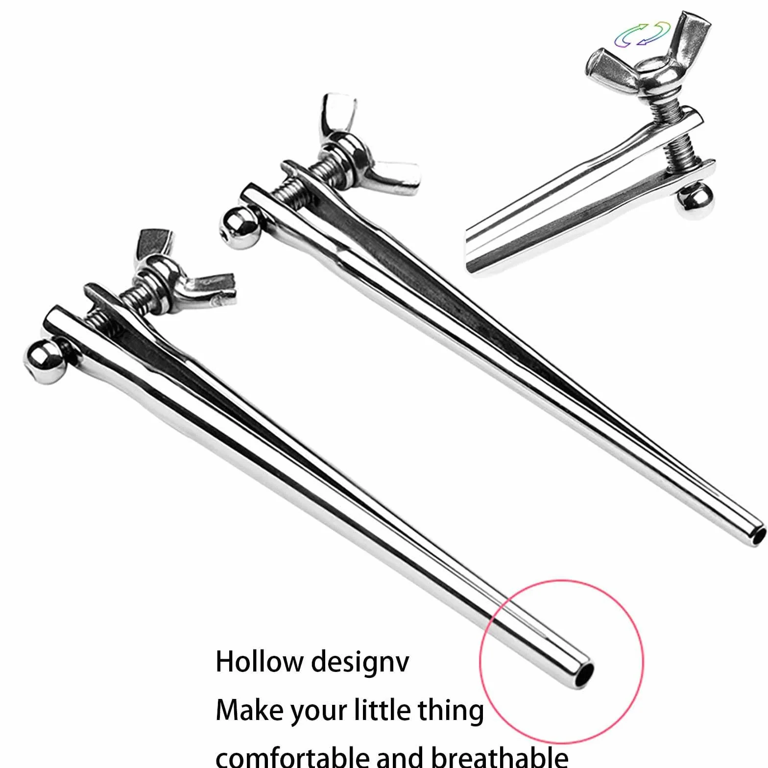 Espansore uretrale maschio in acciaio inossidabile cavo, sonda con dilatatore liscio speciale per facilitare la minzione -D05IT (8mm)