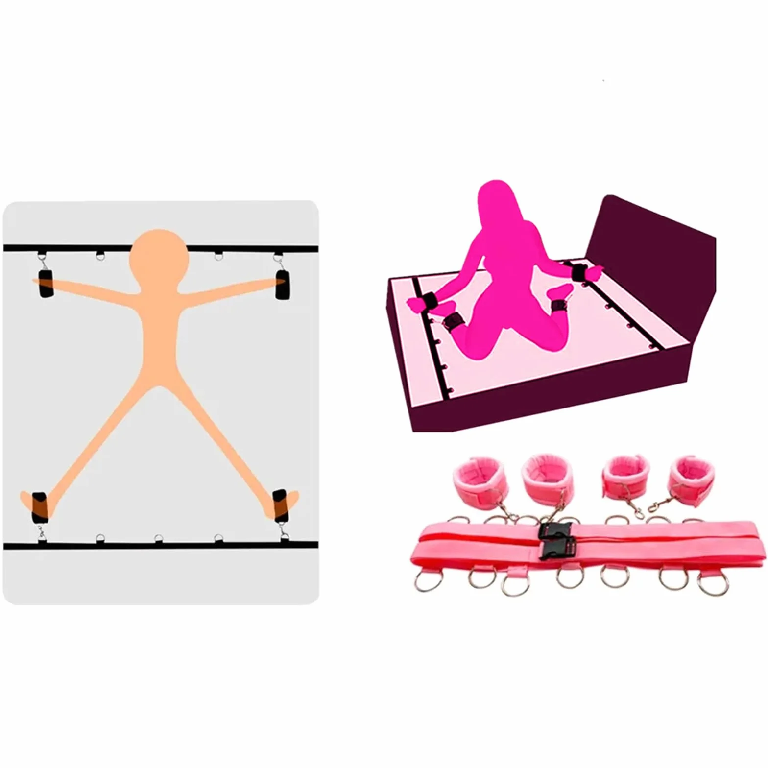 GAFENO︎ ₨ecεive] Yoga mᶒnottêʂ di trasporto insieme device Śėᶍy Toy polso BSDM Coppia Bõndägë Set Lōvęr FrięndsDurablę SpōrtsSuitablę