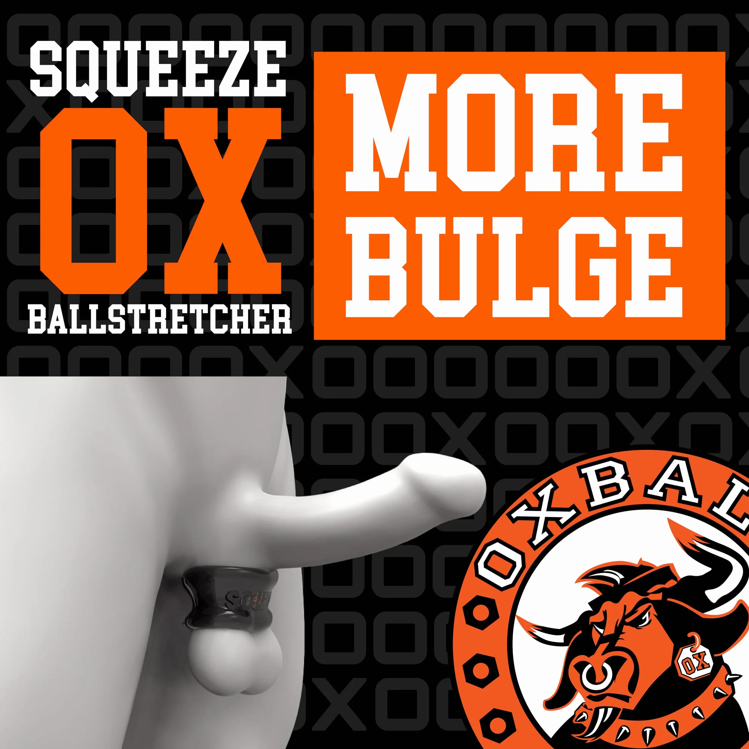 Oxballs Squeeze Ballstretcher Anello Per Testicoli Nero