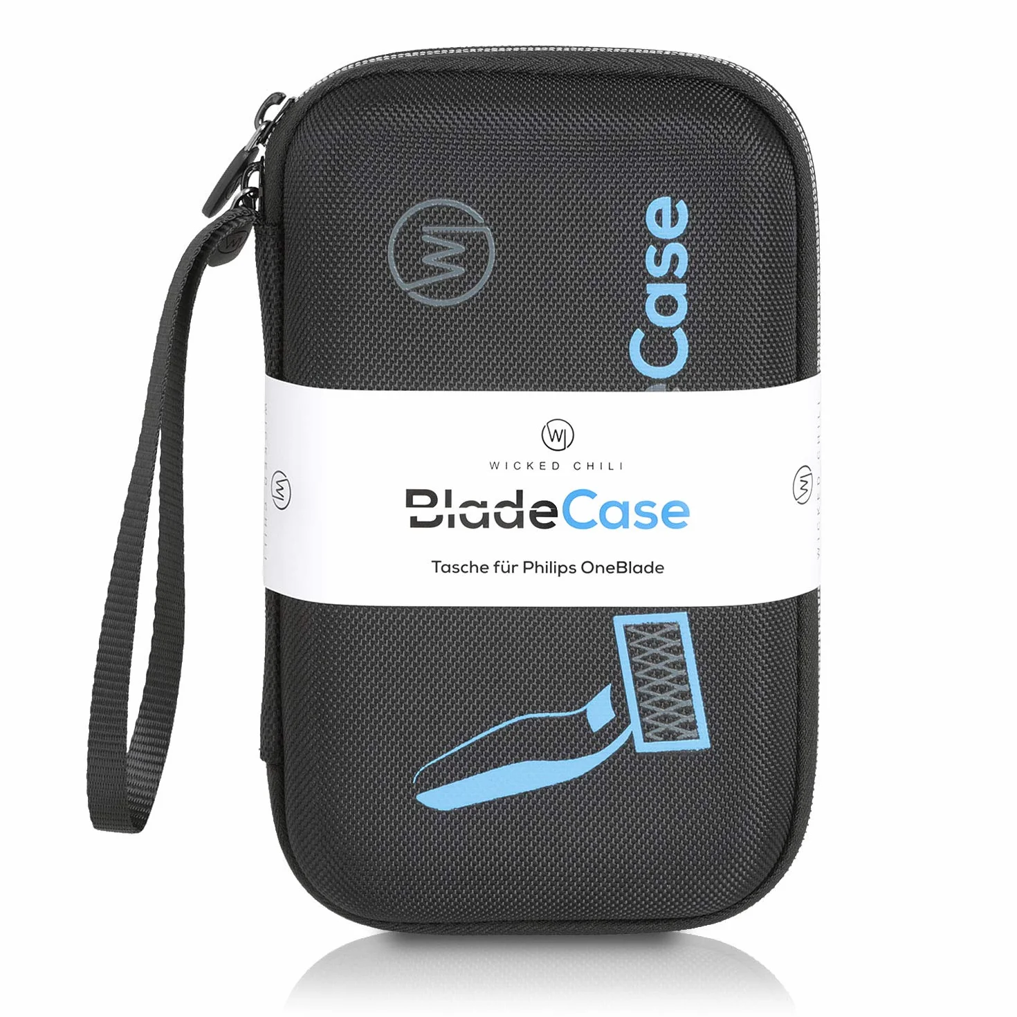 Wicked Chili Astuccio Compatibile con Phillips OneBlade - Custodia Protettiva per rasoi, Accessori e Lame di Ricambio, Trimmer - Borsa Protettiva da Viaggio Compatibile con OneBlade