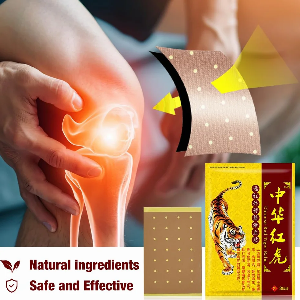 Cerotti Antidolorifici 88 Pezzi, Cerotto Della Tigre, Patch Anti Dolore per Collo Spalla Gambe Vita