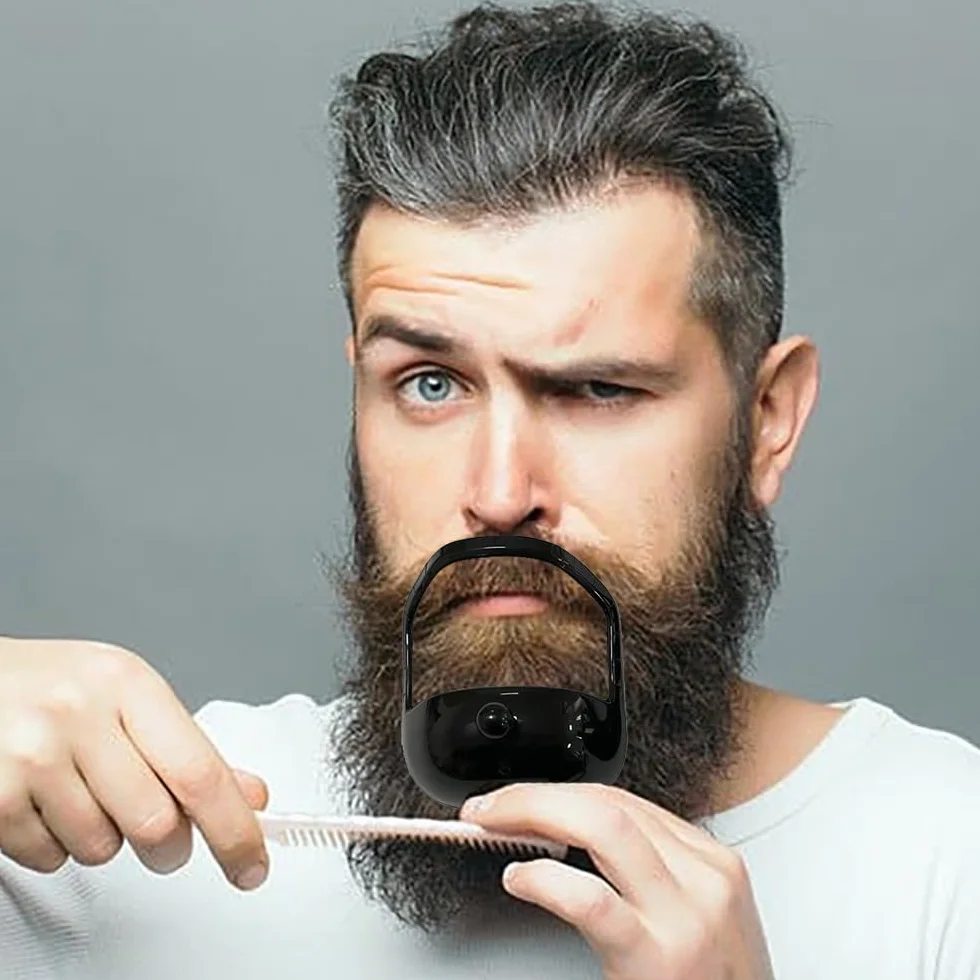 5 Pezzi modelli da barba per pizzetto Pizzetto Trimmer Modello Modello per Lo Styling Della Barba per il Taglio Simmetrico Della Barba da Uomo