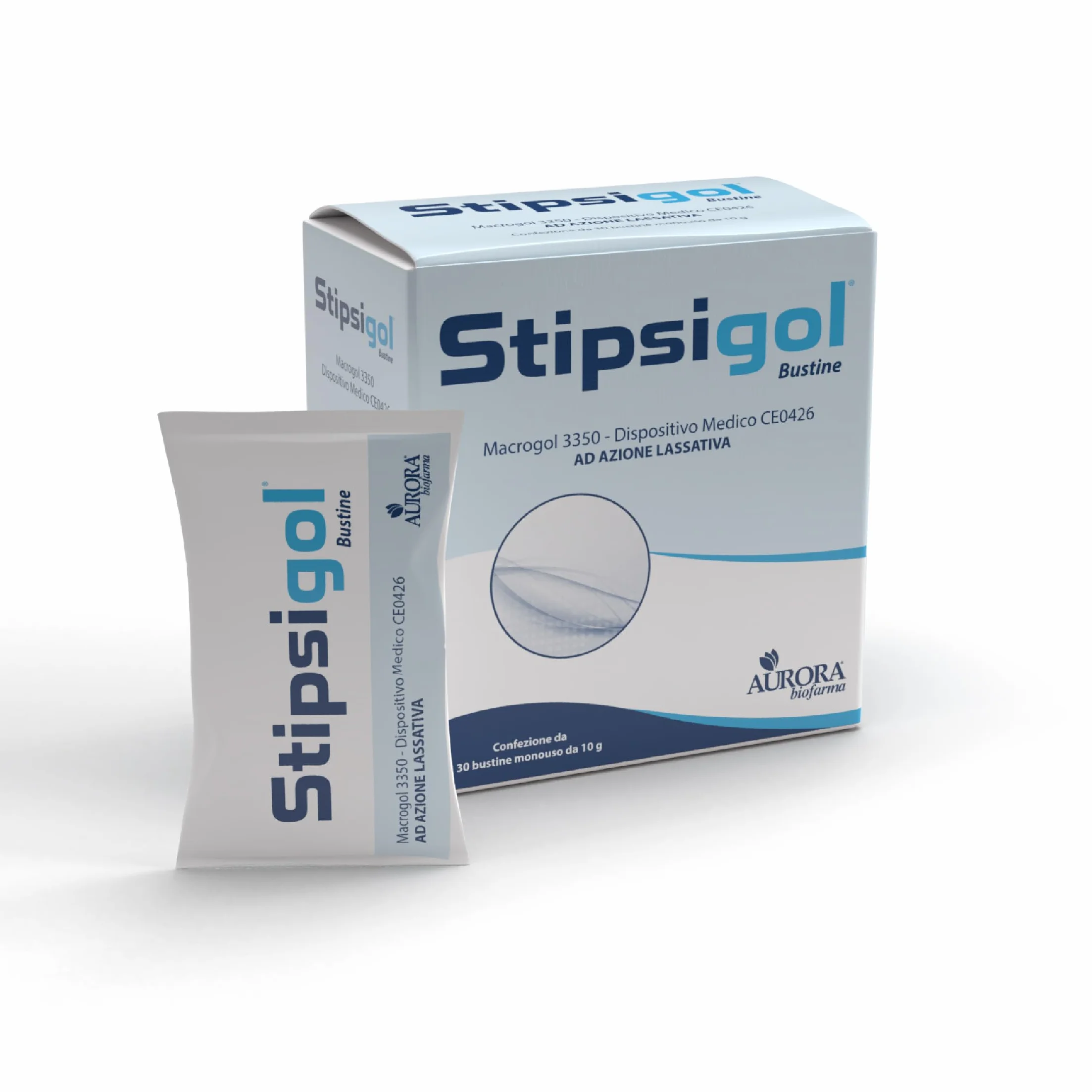 Aurora Biofarma Stipsigol 30 Bustine Lassativo Forte per Stitichezza e Pancia Gonfia