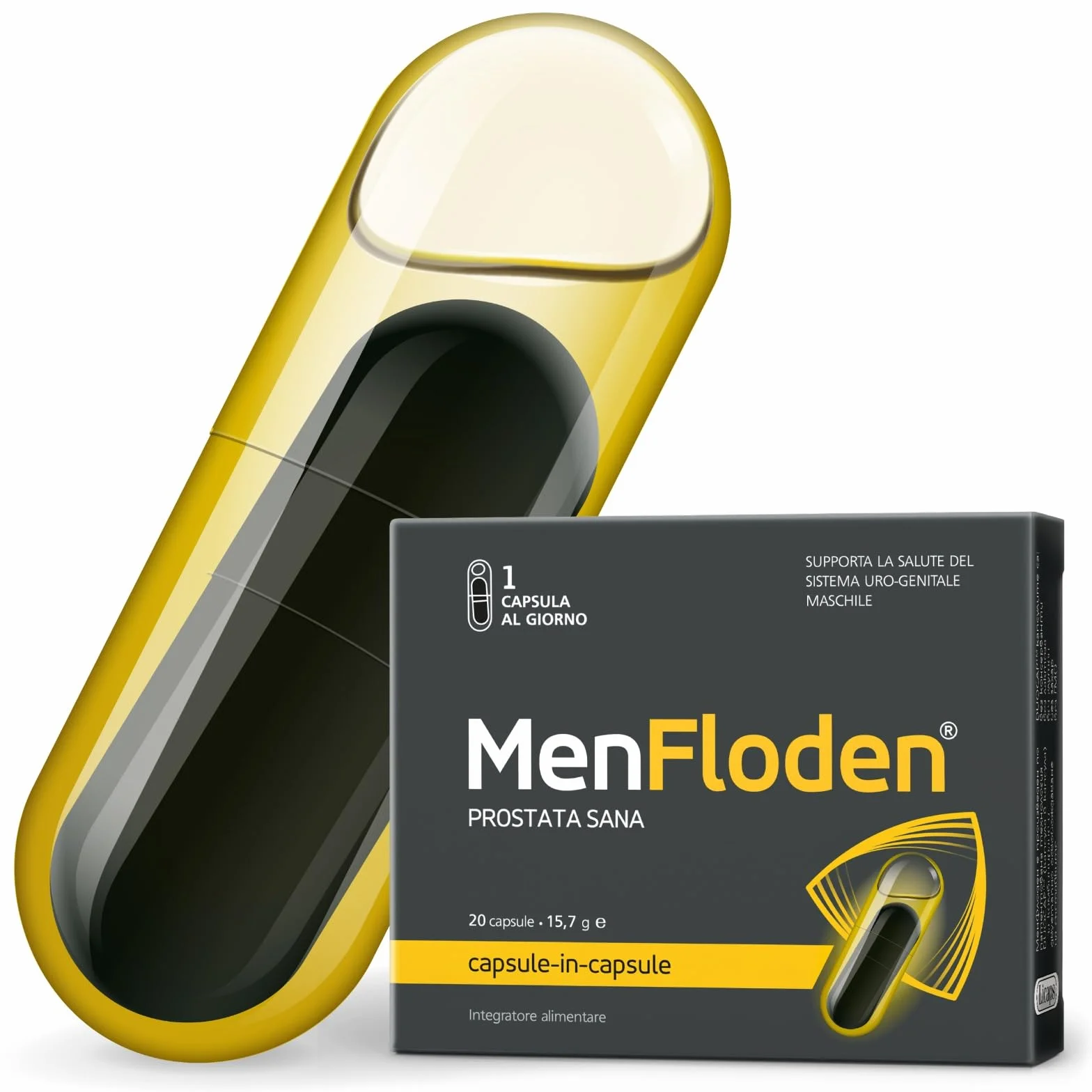 Flowens® Cucurbita pepo Serenoa repens tripla azione Formula liquida per la salute della prostata 1 caps al dì