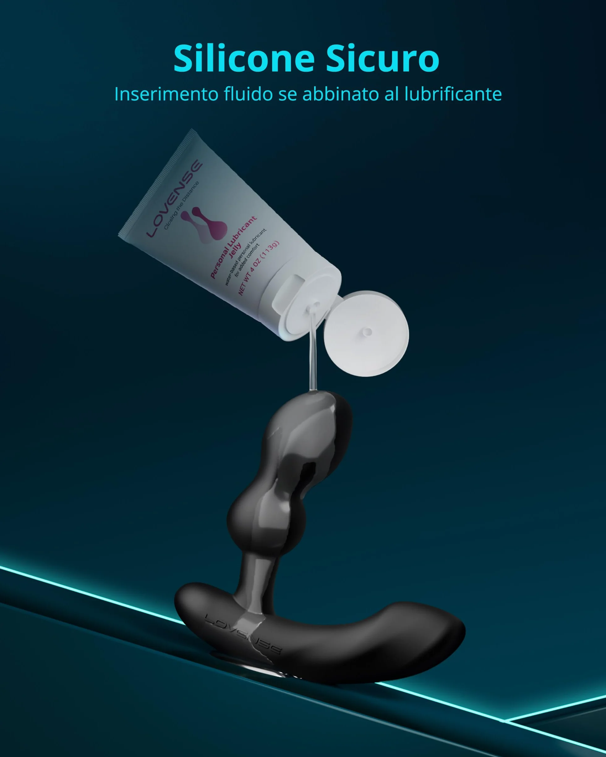LOVENSE Edge 2 Massaggiatore Prostatico Vibrante Regolabile Bluetooth App Control, Vibratore Anale Telecomandato, Modalità di Vibrazione Personalizzate illimitate