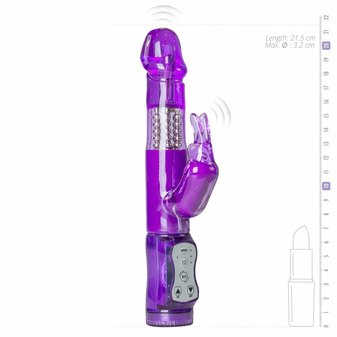 Teazers Massaggiatore Giocattoli erotici del sesso Vibratore Giocattoli del sesso - Vibratore di coniglio - viola massaggiatore
