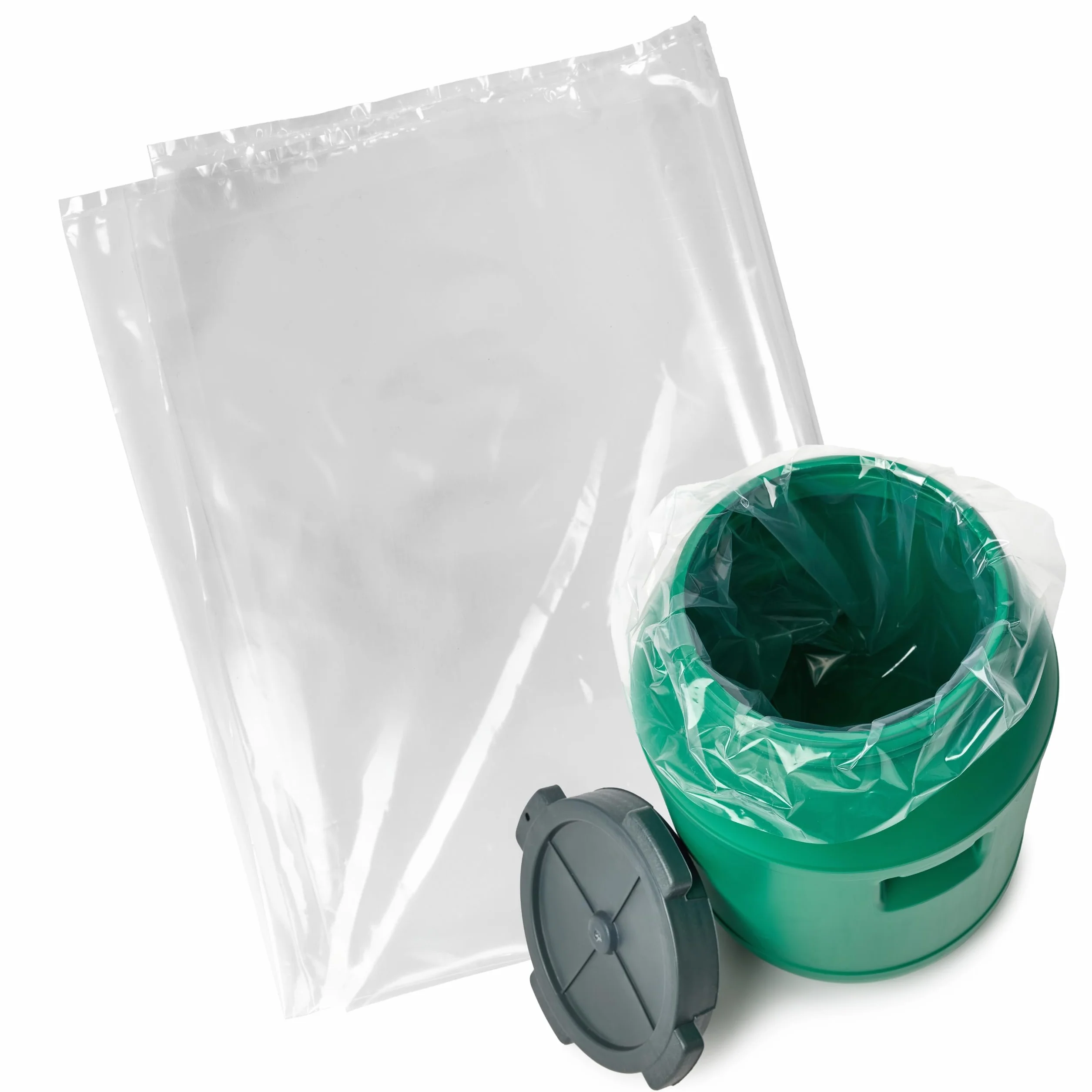 Garronda set da 10 pezzi sacchi da 60 litri, 60 x 80 cm in PE trasparente per botti e secchi, per prodotti alimentari, fermentazione, marinatura e conservazione, spessore 80 micron GD-0180