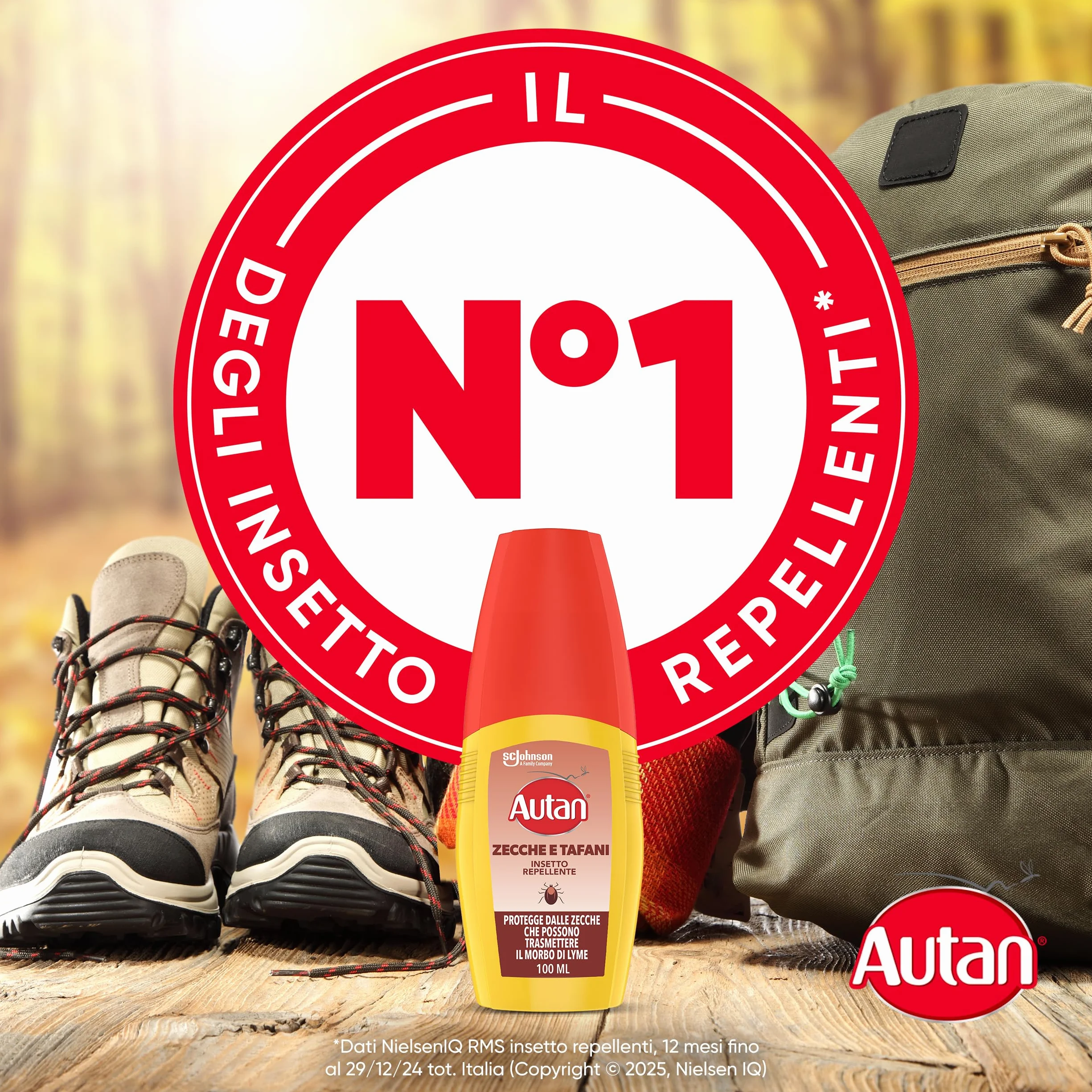 Autan Zecche e Tafani Vapo, Spray Antizecche e antizanzare Comuni, Tigre e Tropicali, Insetto Repellente, 1 Confezione da 100 ml