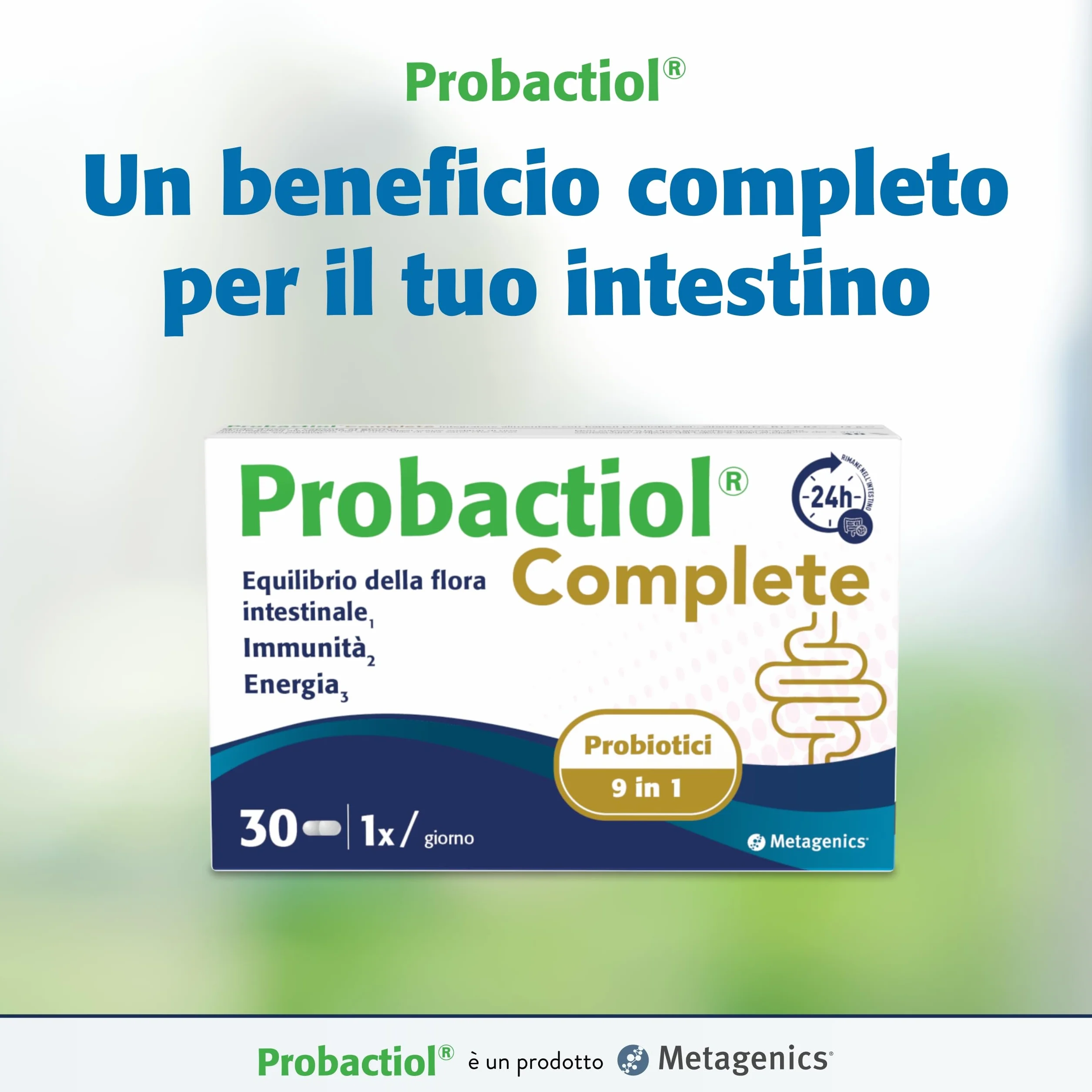 Metagenics Probactiol Complete 30 Capsule - 9 Ceppi Probiotici per Flora Intestinale