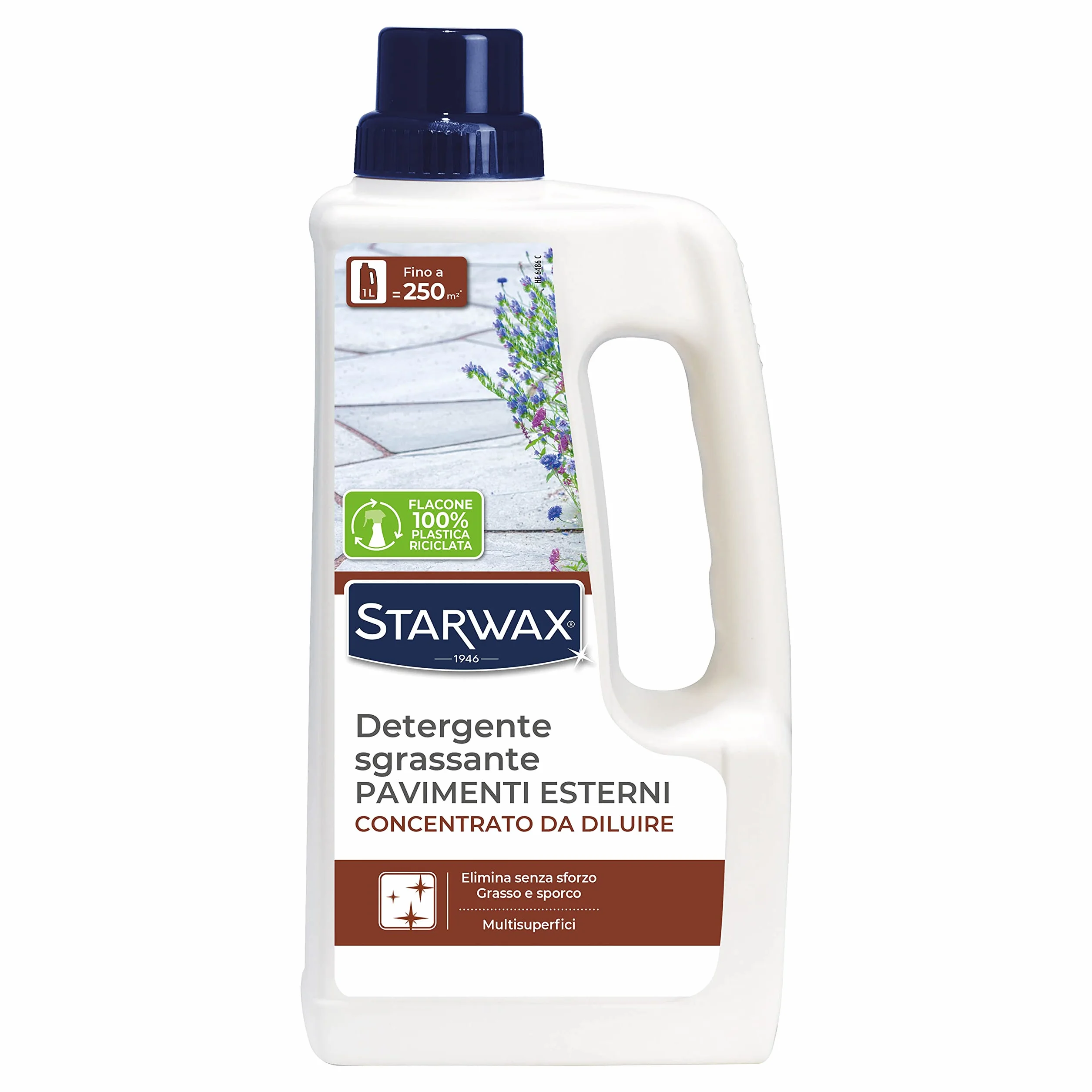 STARWAX Detergente sgrassante pavimenti esterni 1L Concentrato Multisuperfici Fino a 250m²