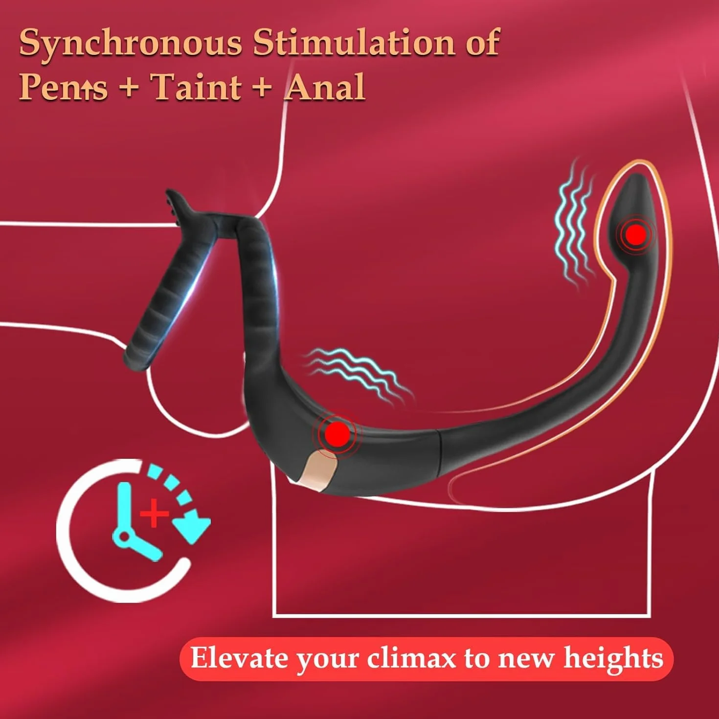 Vibratore per Uomo Stimolatore Prostata Anal Plug Sex Toys, Vibratore Anale Dildo Anale Plug Analesex Toy con Telecomando, Sex Toy Uomo Donna Butt Plug 9 Mode Télescopique & Vibrations Interazione AI