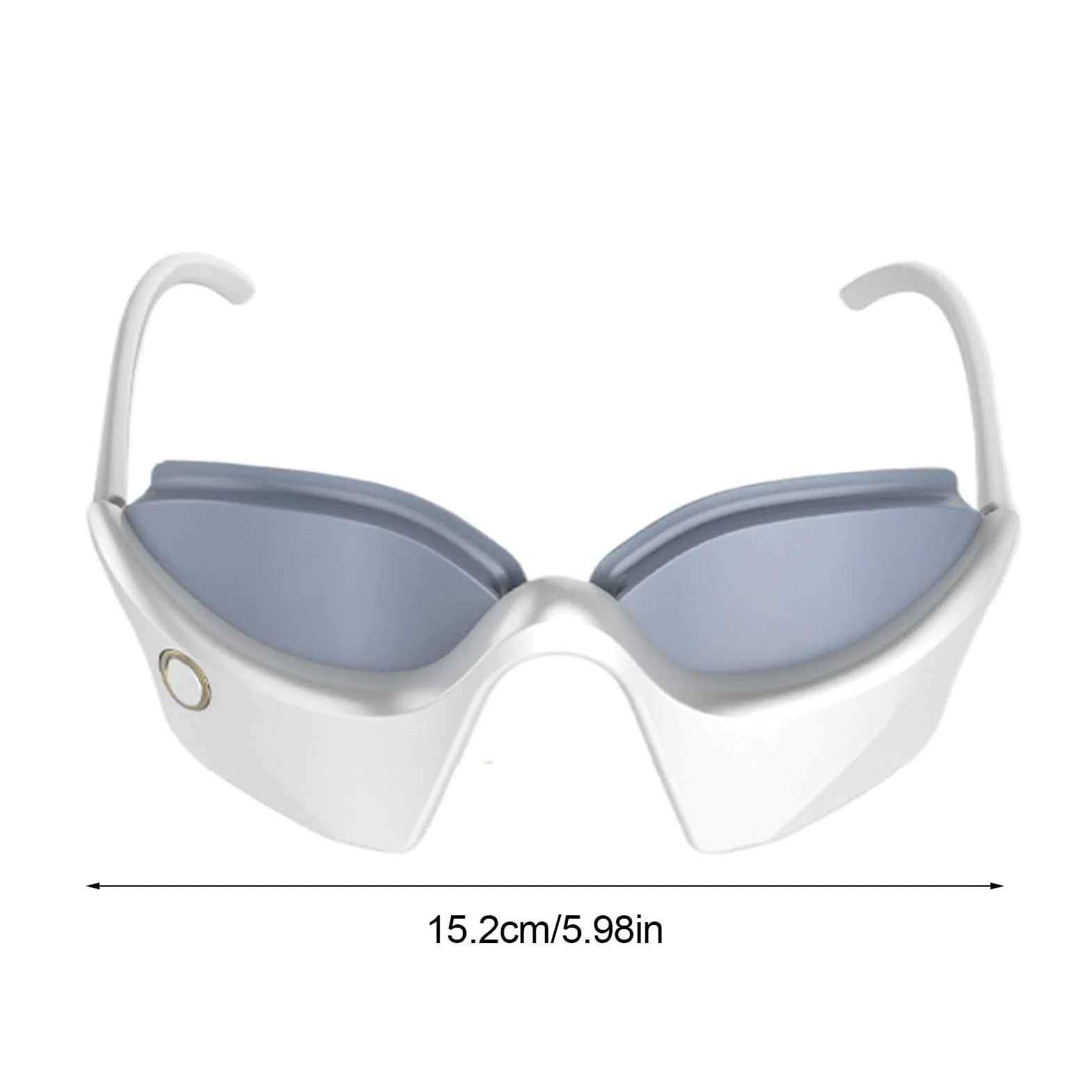 Massager per occhi intelligente con calore, occhiali massaggianti riscaldati, maschera da sonno ricaricabile con timer smart 360°