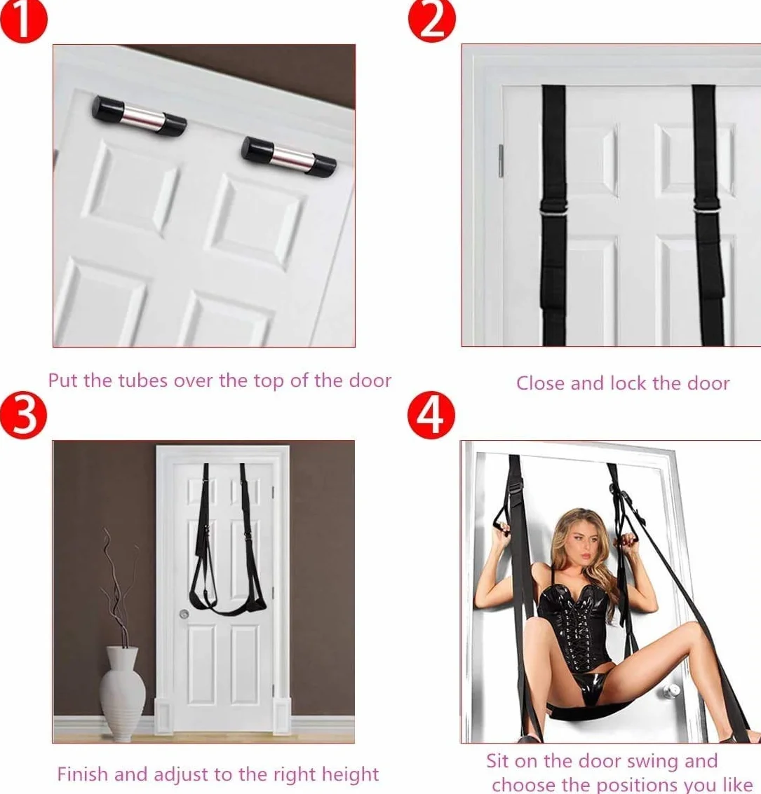 L'altalena Da Interno Perfetta Door Hanging Swing Per Porta Interna Šêx Toysper per Cóppie Dónna indoor sensory swing yoga con Cuscino per sedersi Altalena Love Gate 9P1P2