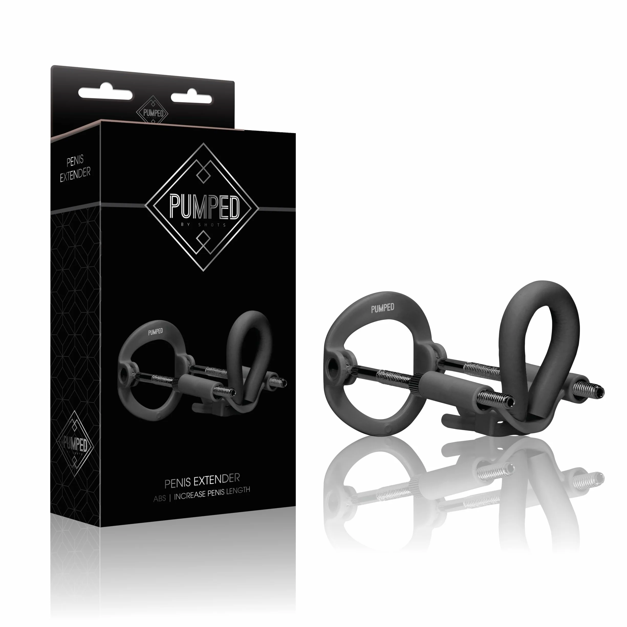 Pumped By Shots - Estensore Del Pene - Nero - 125 Gr
