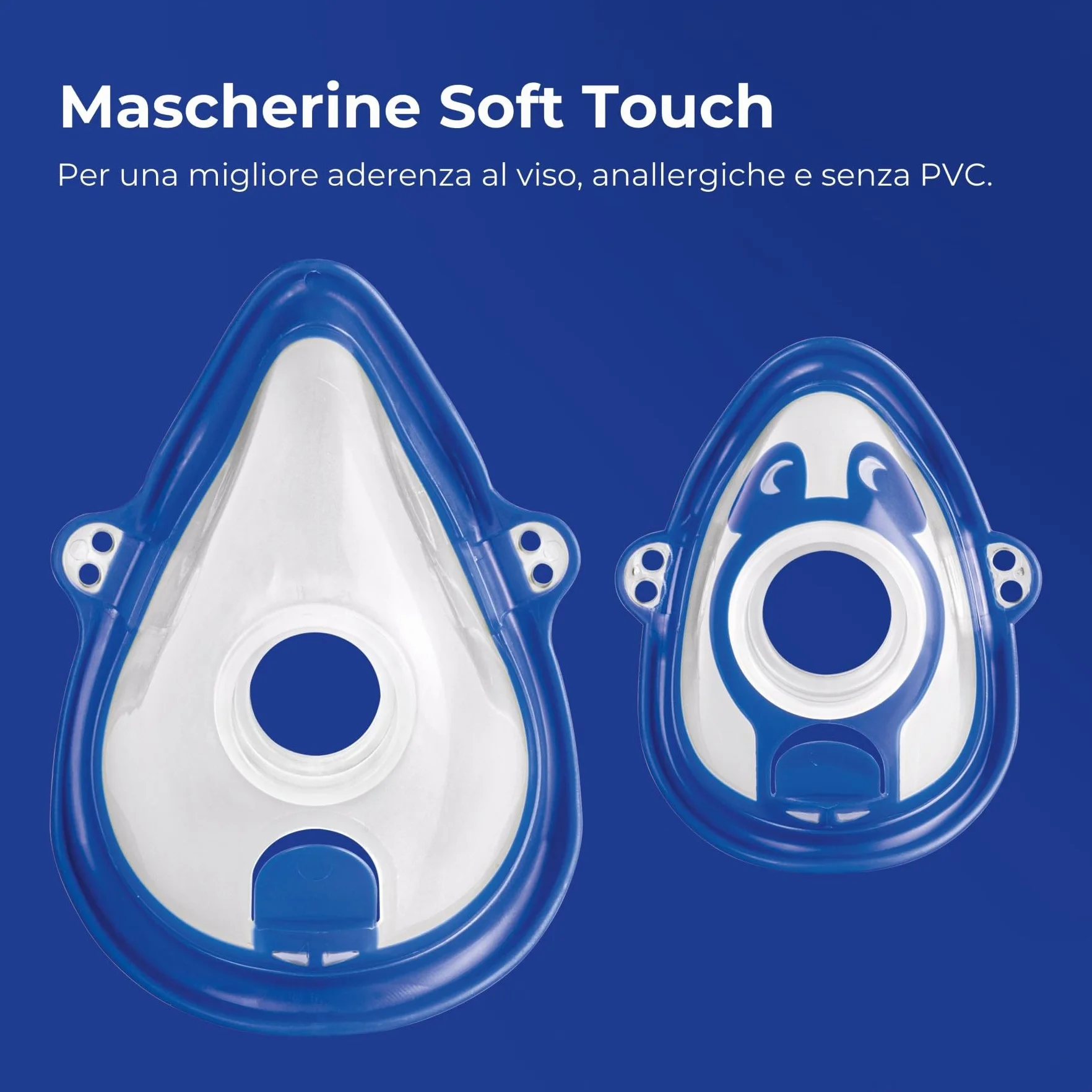 Flaem Kit Completo Accessori Aerosol Ampolla RF7 Dual Speed Mascherina Adulto Pediatrica Boccaglio Tubetto 1 Mt