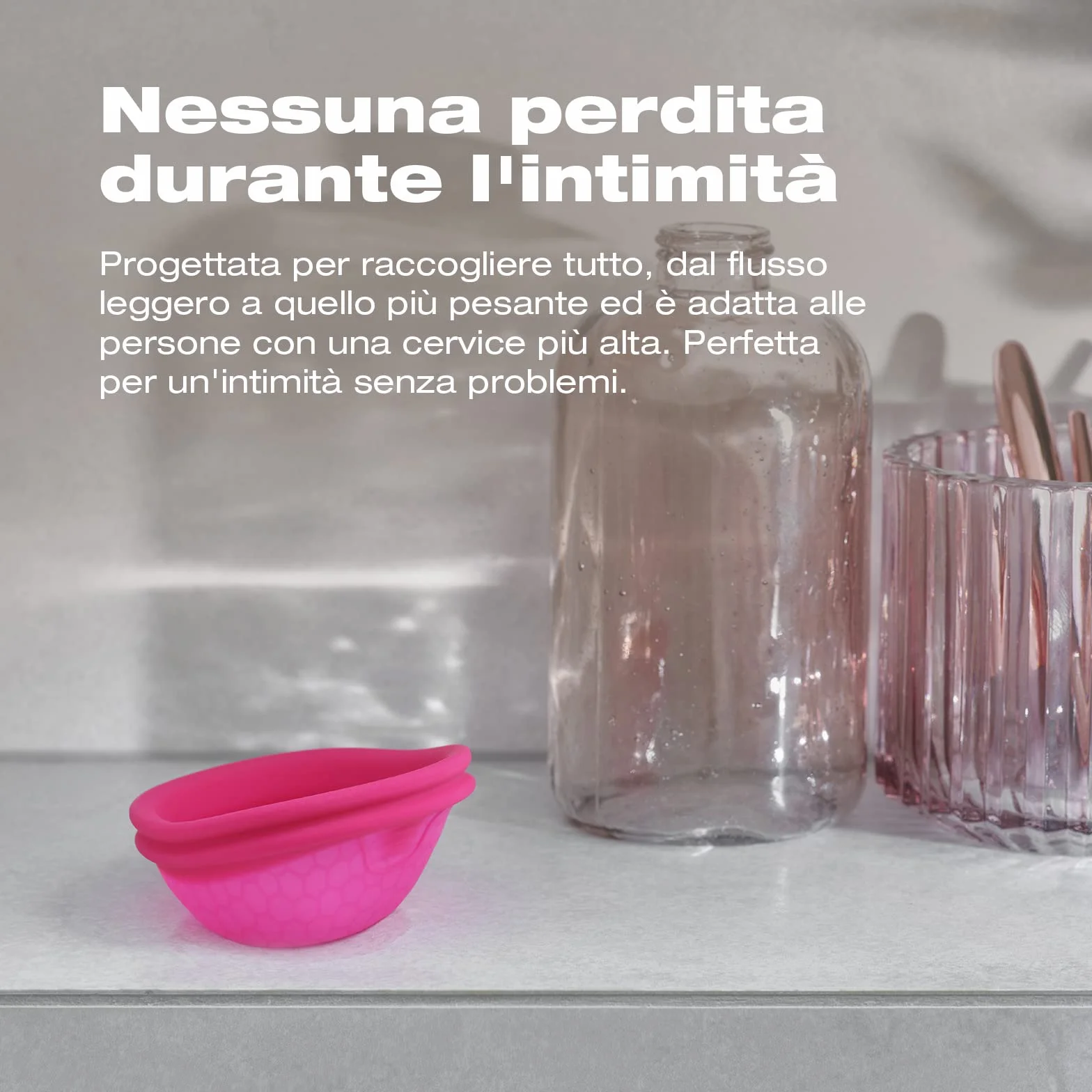 INTIMINA Ziggy Cup 2 - Disco Mestruale Riutilizzabile Extra-Sottile con Design Flat-fit Menstrual Cup, Coppette Mestruali, (Misura B)