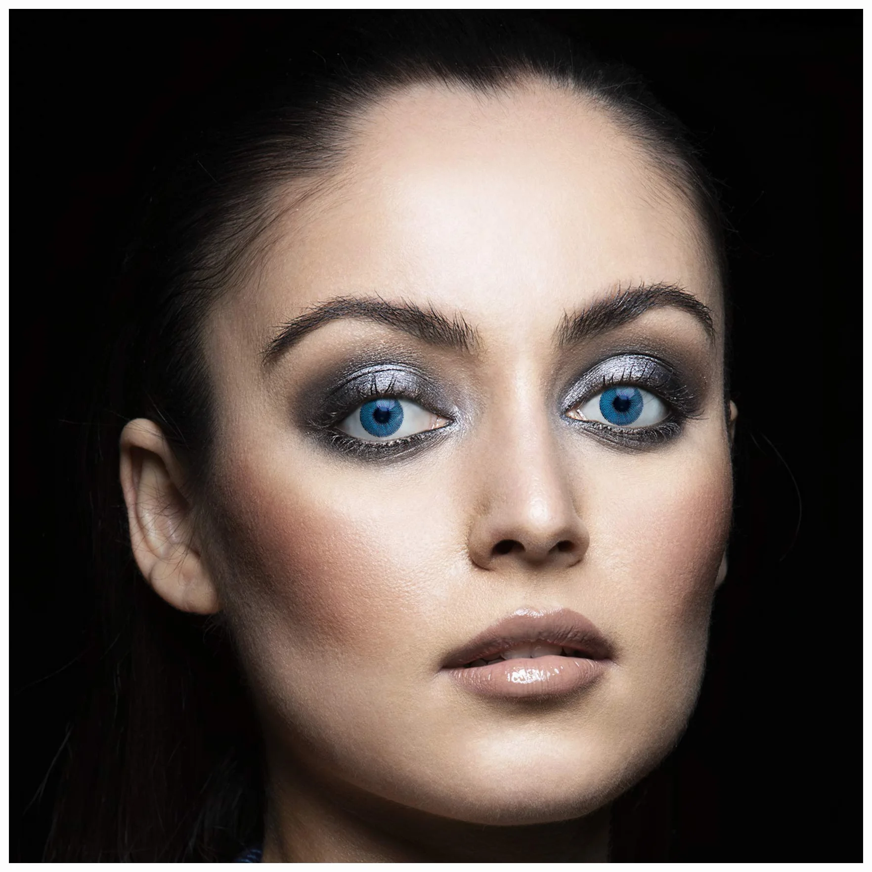 Lenti a Contatto Colorate Blu DUBAI SAPPHIRE DIA 14.0 0.00 diottrie -2 pezzi
