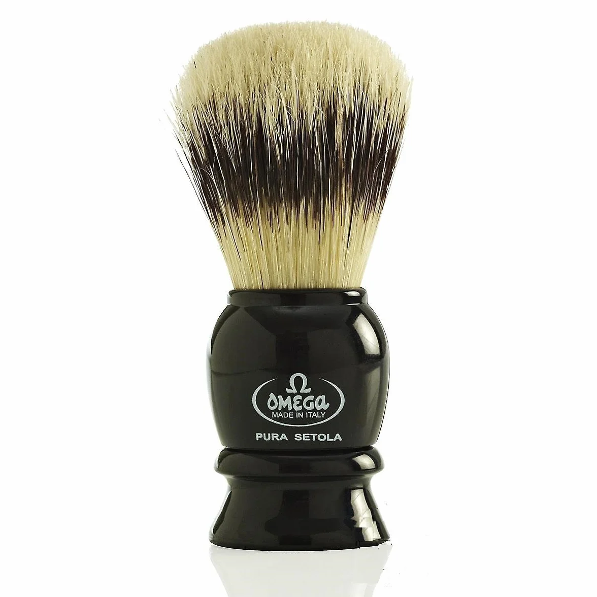 Pennello da Barba Omega #13522 Setole di Cinghiale Nero