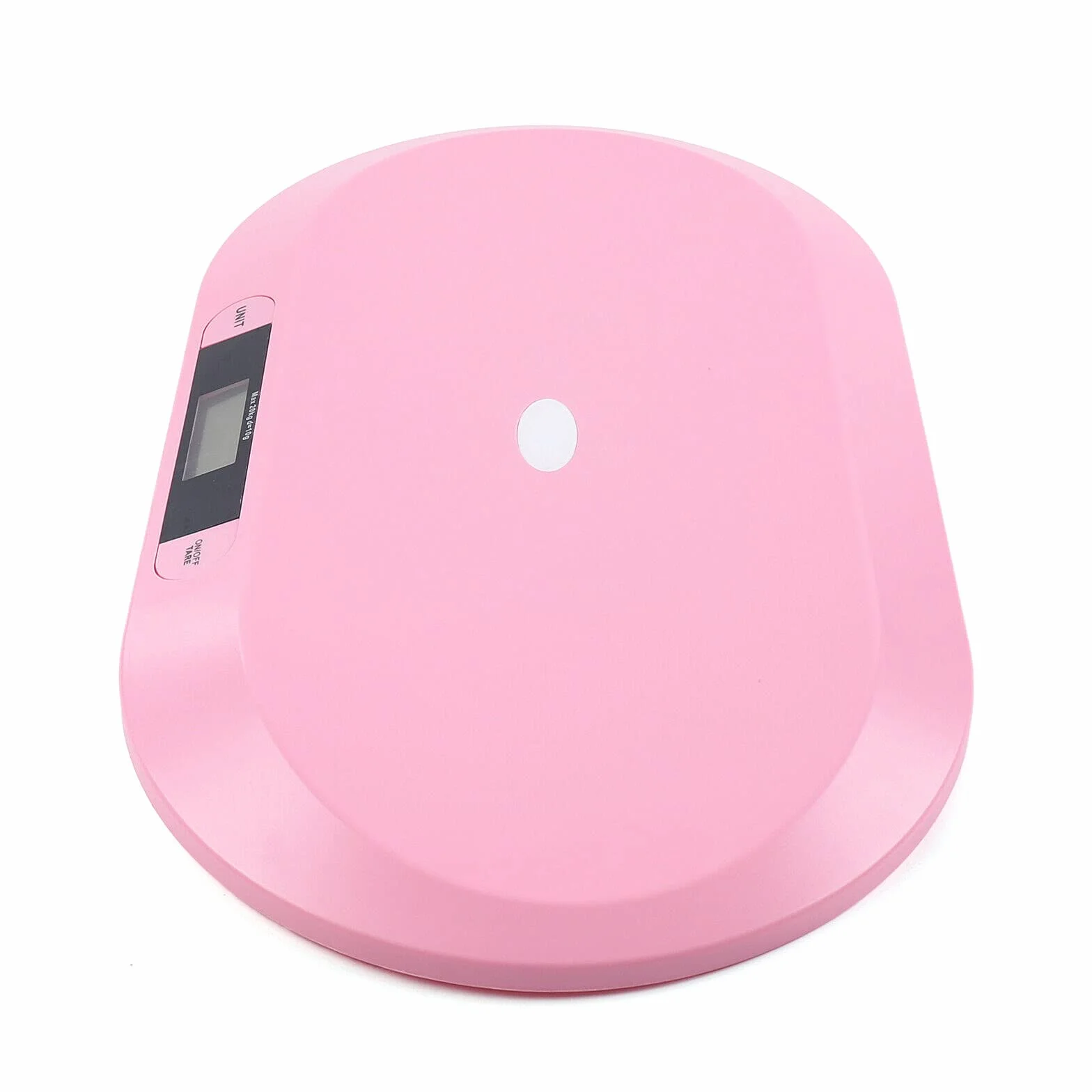 Bilancia Bambino Elettronico LCD 30g-20kg con Tare, Segue Crescita, Rosa