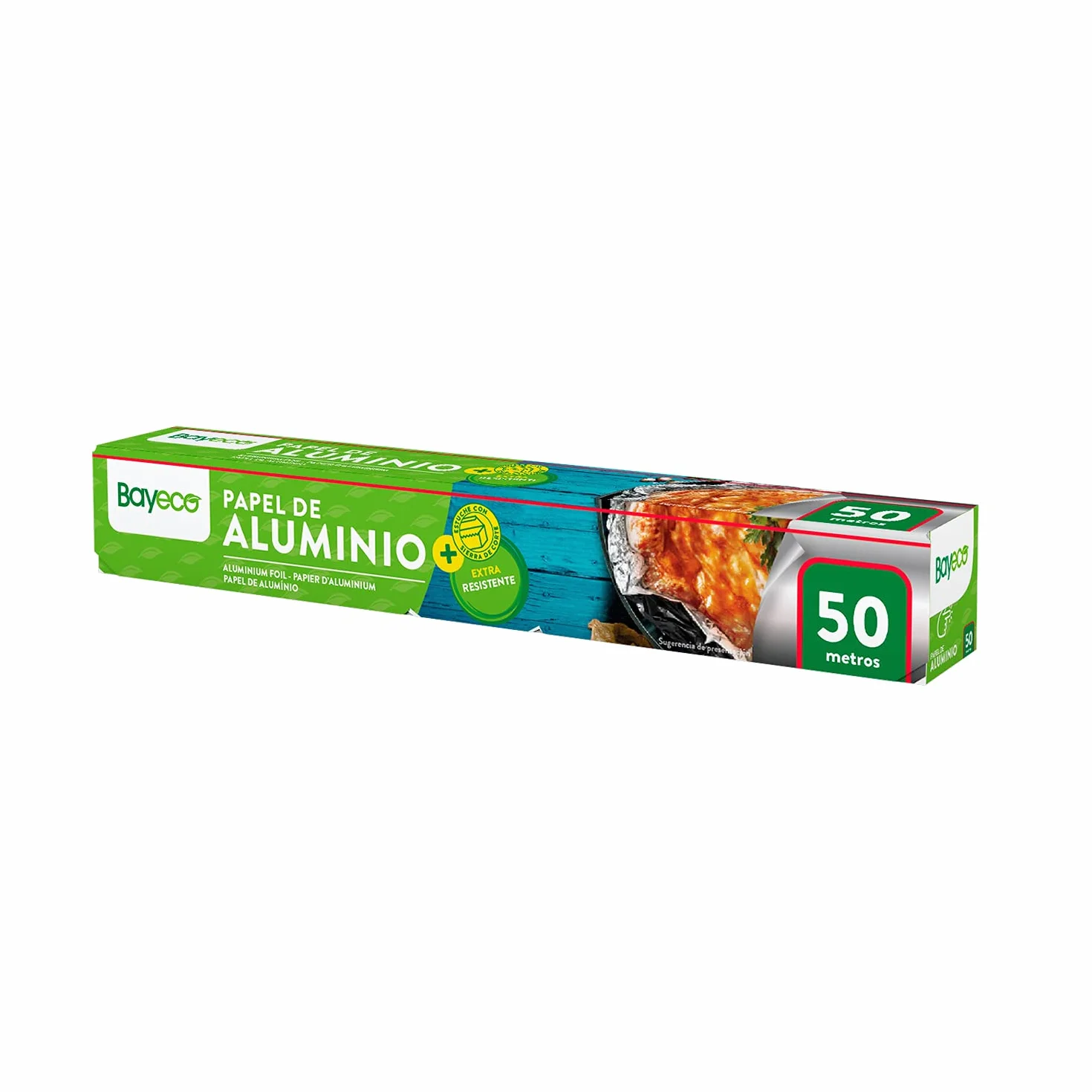 Bayeco Folia Aluminio Extra Resistente 50 Metri Rotolo