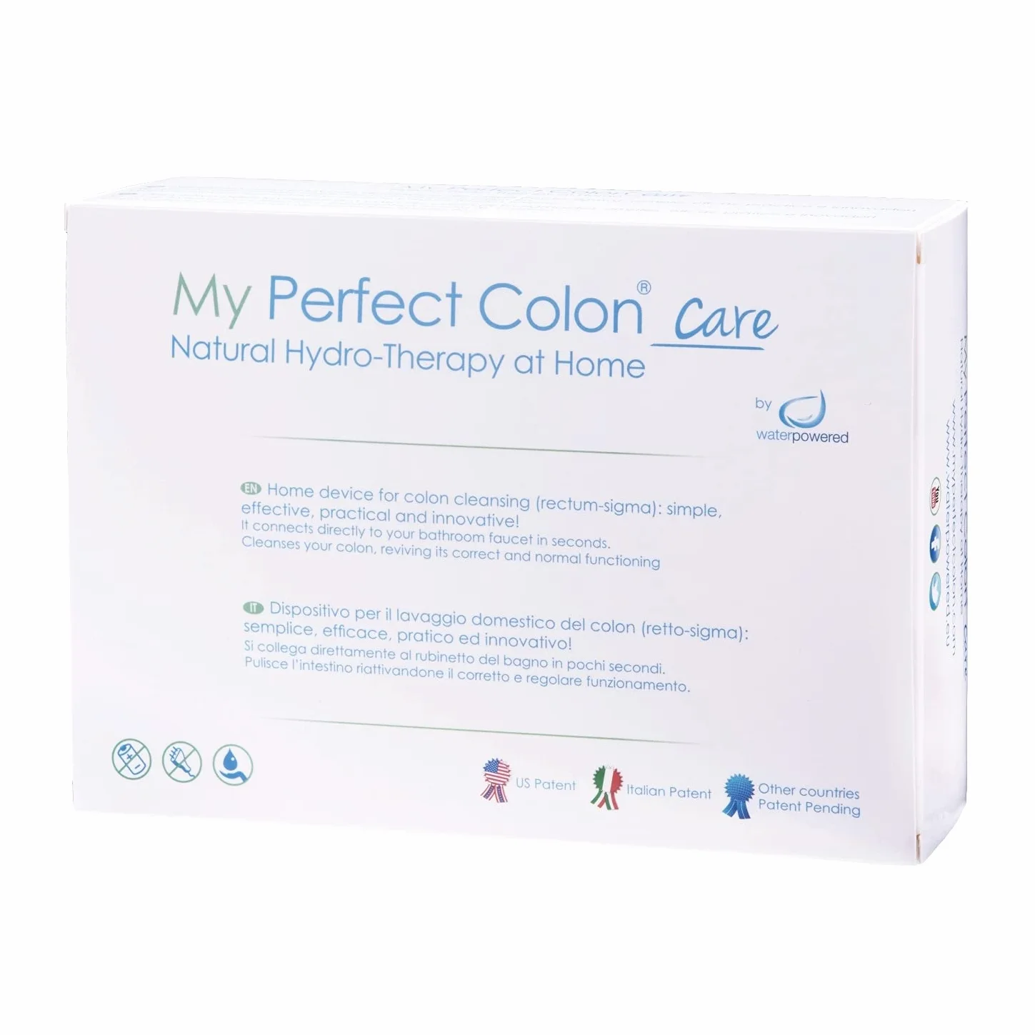 My Perfect Colon CARE Lavaggio Intestinale Domestico, Clistere per Pulizia Colon, Collega al Rubinetto