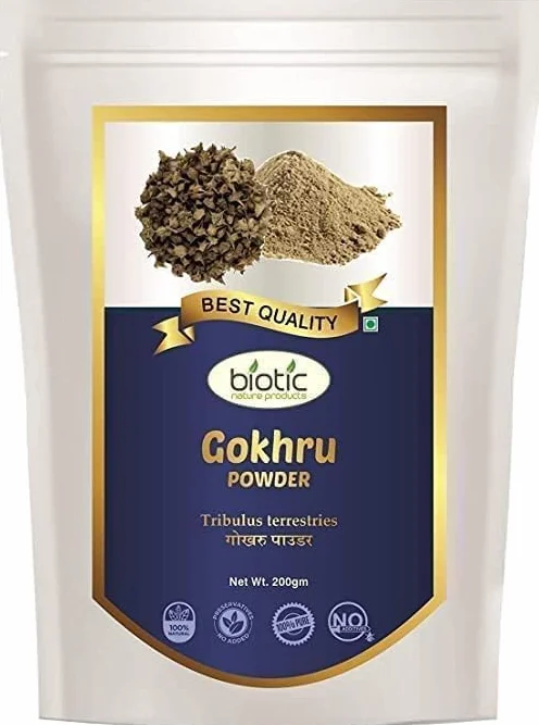 Tribulus Terrestris Gokhru polvere naturale 200 g