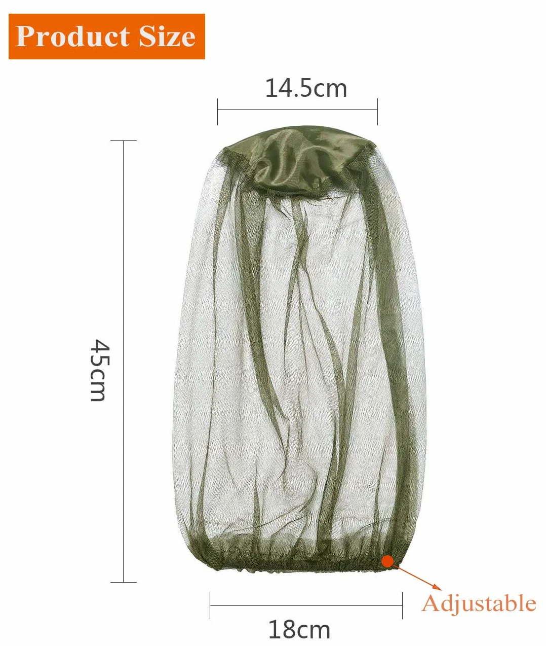 Rete per la Testa Anti Insetti 2 Pack Cappello a Rete Faciale Anti-zanzara Zanzariera Mosquito Head Net per Protezione del Viso