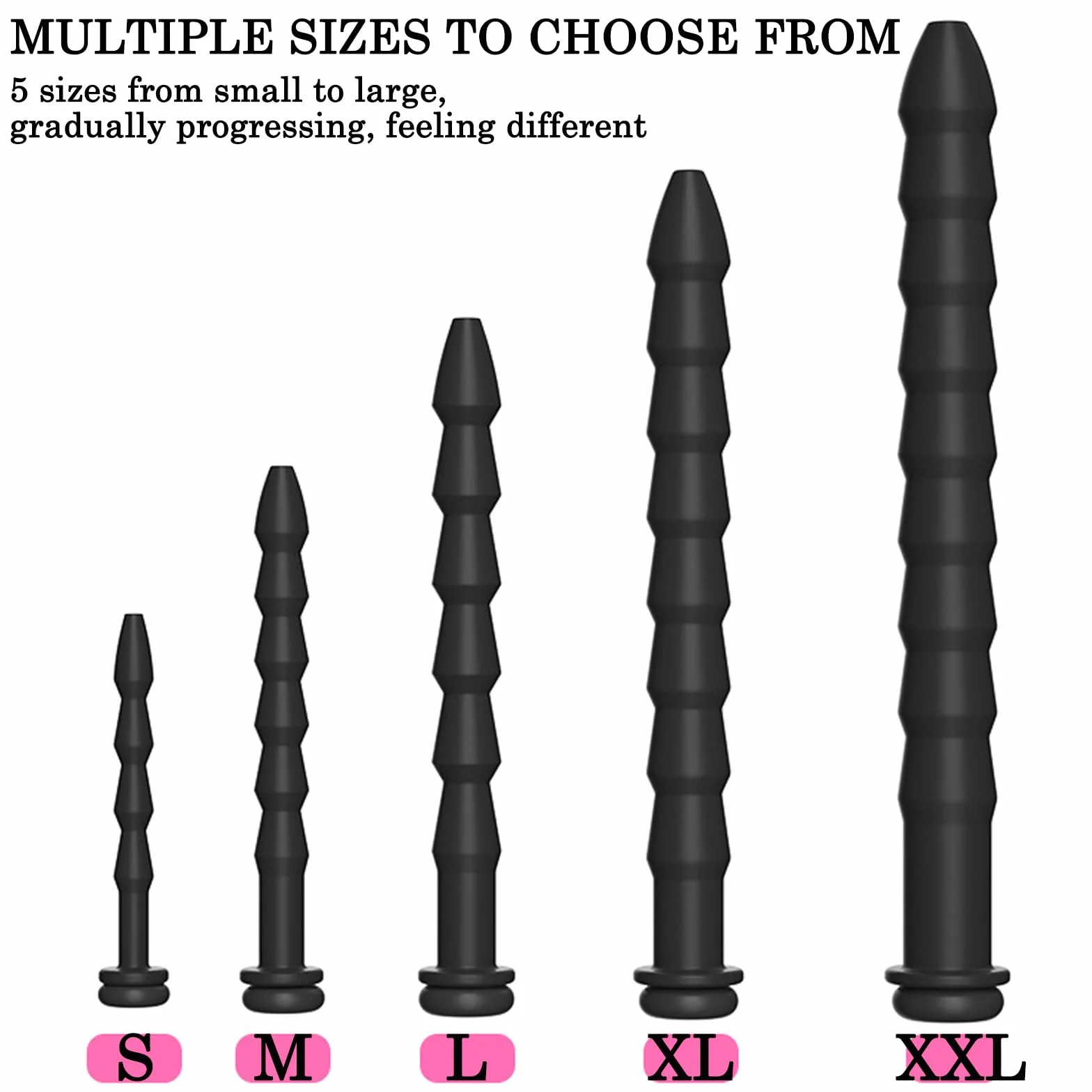 BDSMLOVE Dilatatore uretrale cavo, Pene Plug silicone, Sonda Dilatatore per uomo