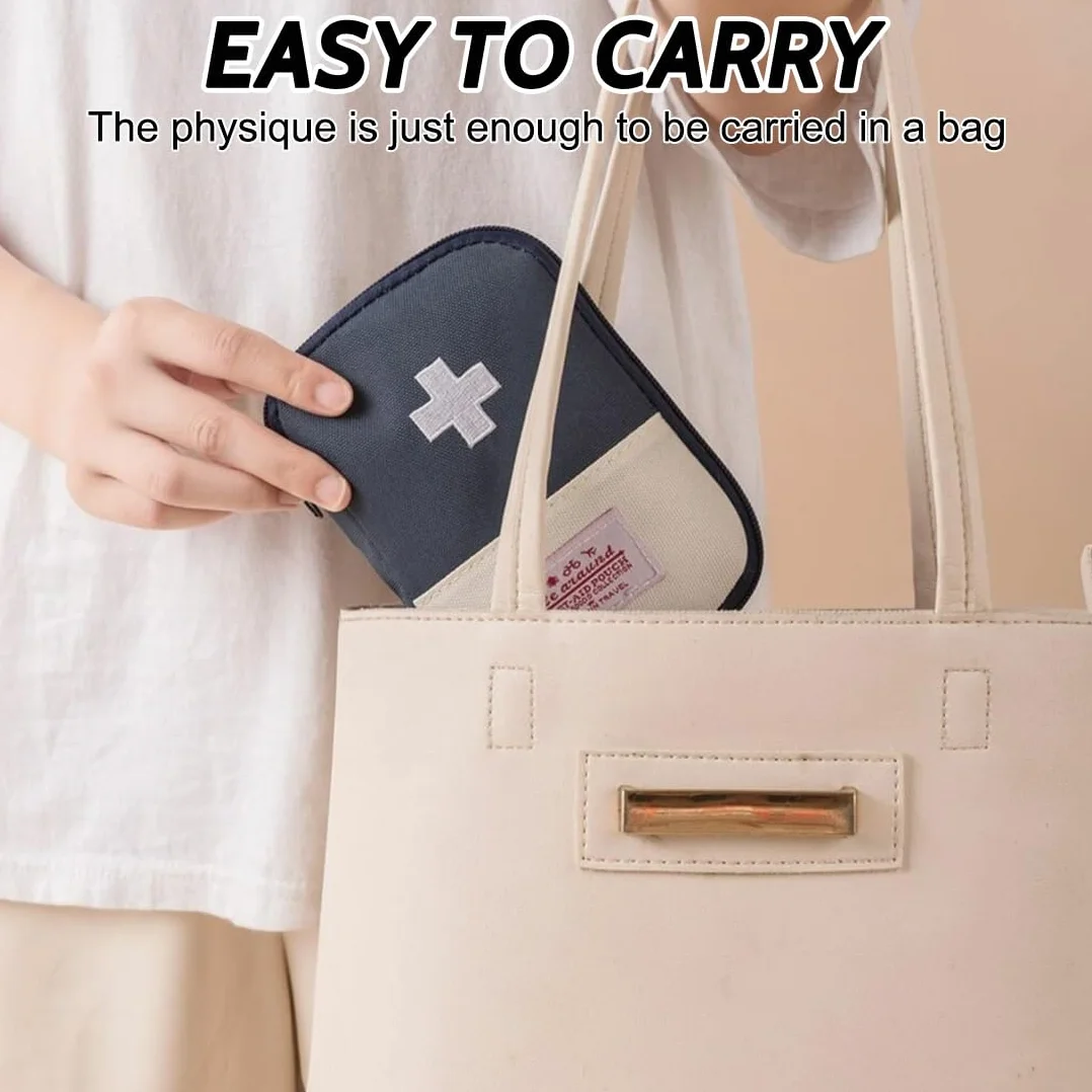 JEYORZY Mini Borsa Di Pronto Soccorso, Kit Pronto Soccorso Portatile, Blu