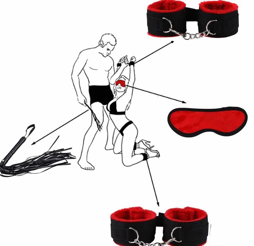 Regolabile Rosso Nylon Camera Da Letto Allenamento Set Con Bracciale