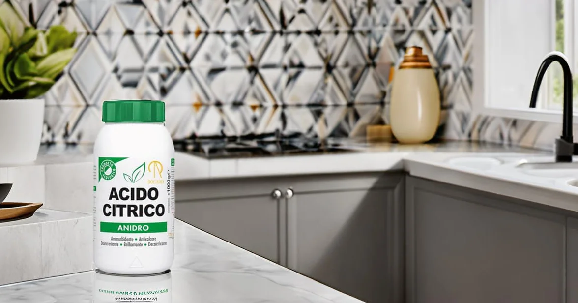 Rocard Acido Citrico Anidro 1 Kg 100% Puro Anticalcare Disincrostante Decalcificante