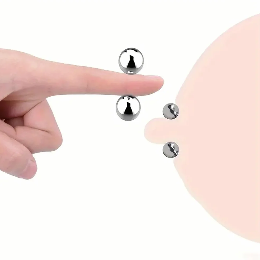 2 set di potenti palline magnetiche in acciaio con forte aspirazione