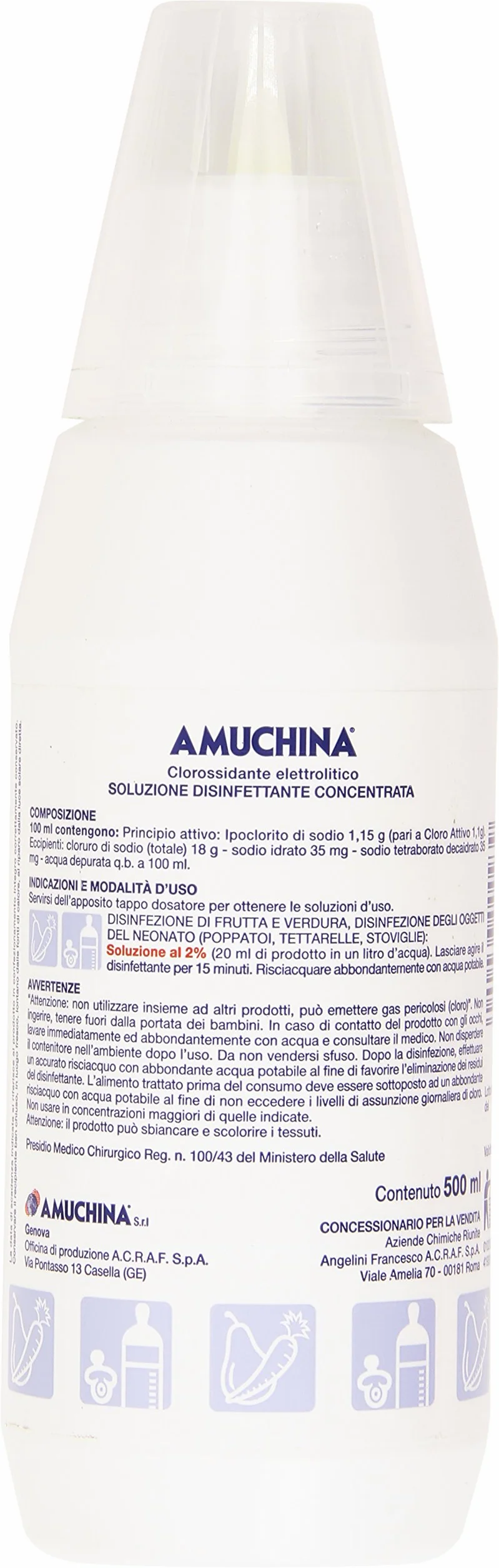 Amuchina Soluzione Disinfettante Concentrata 500ml