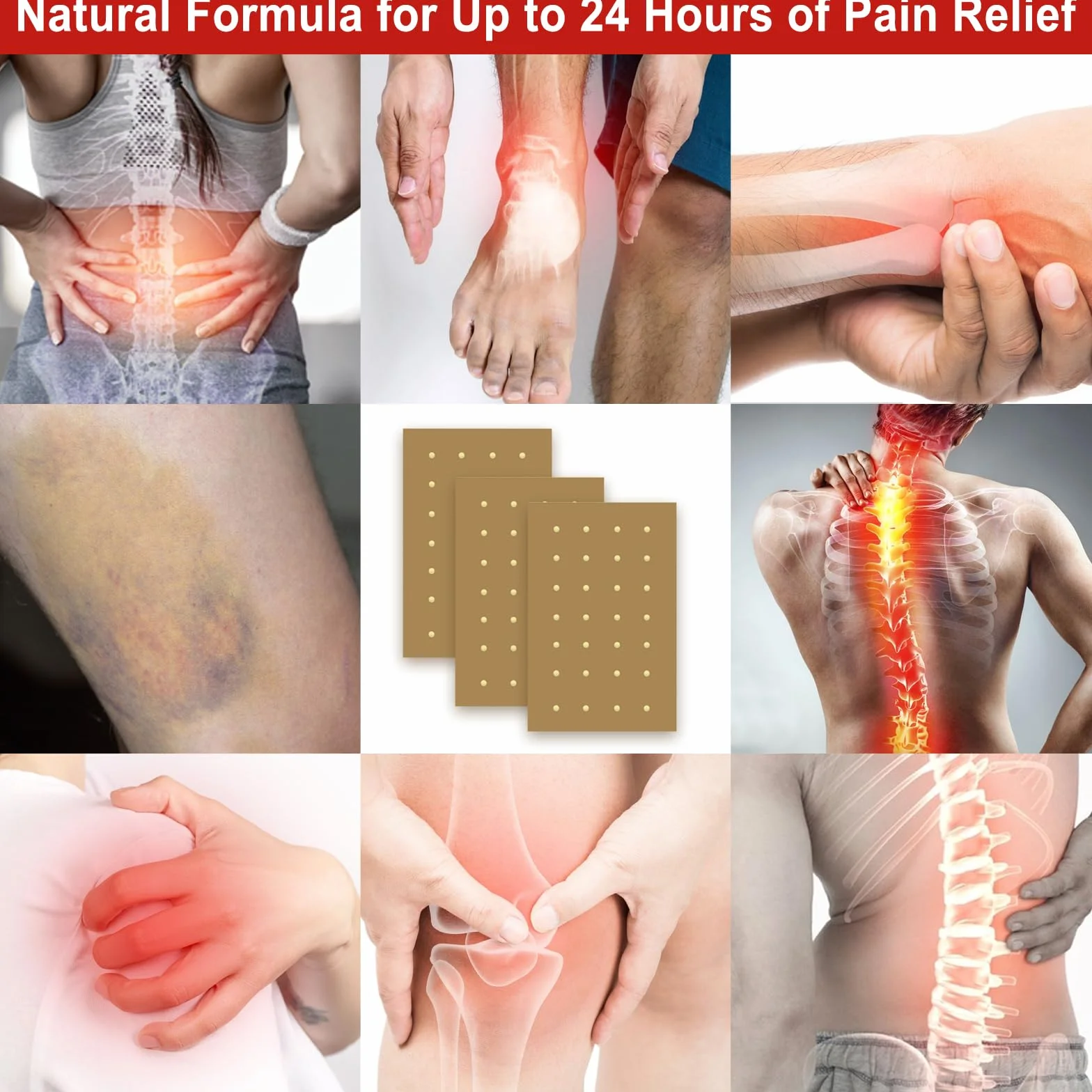 60 toppe tigre, cerotti per alleviare il dolore, toppe calde per collo e spalle, sollievo dal dolore per spalla, Patch per dolore caldo per ginocchio, cerotti per alleviare il dolore al ginocchio