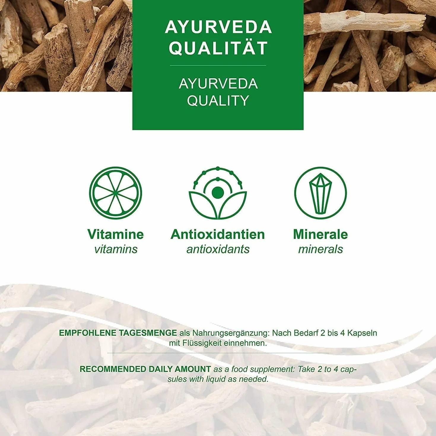 Ashwagandha capsule 1200mg - 100% polvere di radice - 60 giorni di fornitura - l'equilibrio, la qualità della vita e la pace interiore - dall'India - vegan e senza glutine - da MoriVeda - 120 pezzi
