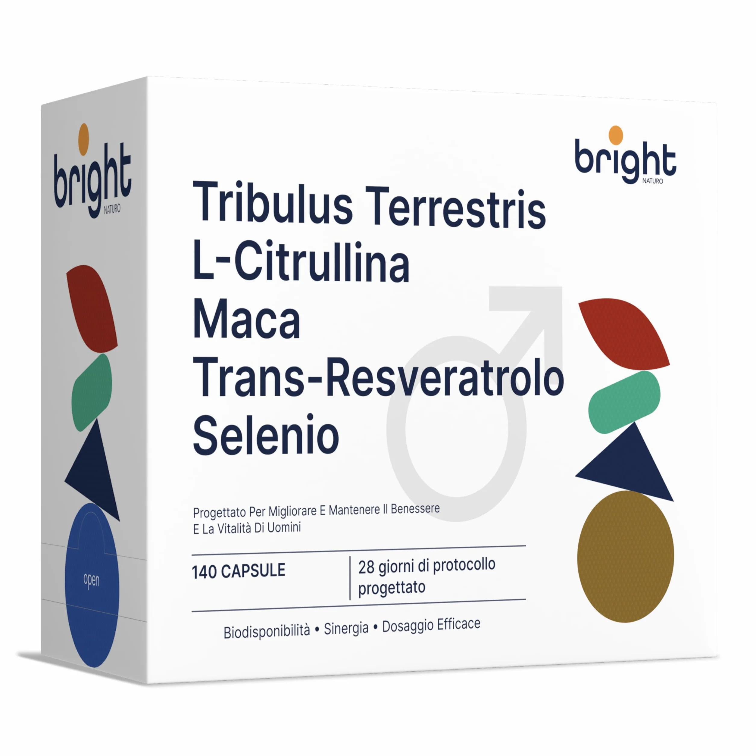 SmartAbsorb™ Tribulus Terrestris Maca L-Citrullina Trans-Resveratrolo Selenio 28 bustine giornaliere energia circolazione immunità