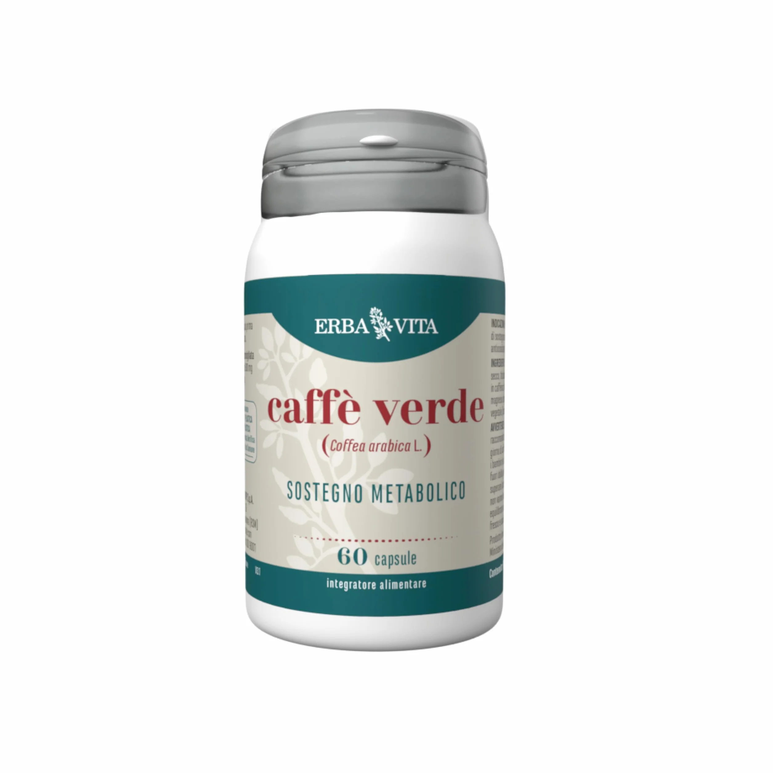 ERBA VITA Integratore Alimentare Caffè Verde 60 Capsule Metabolismo Radicali Liberi