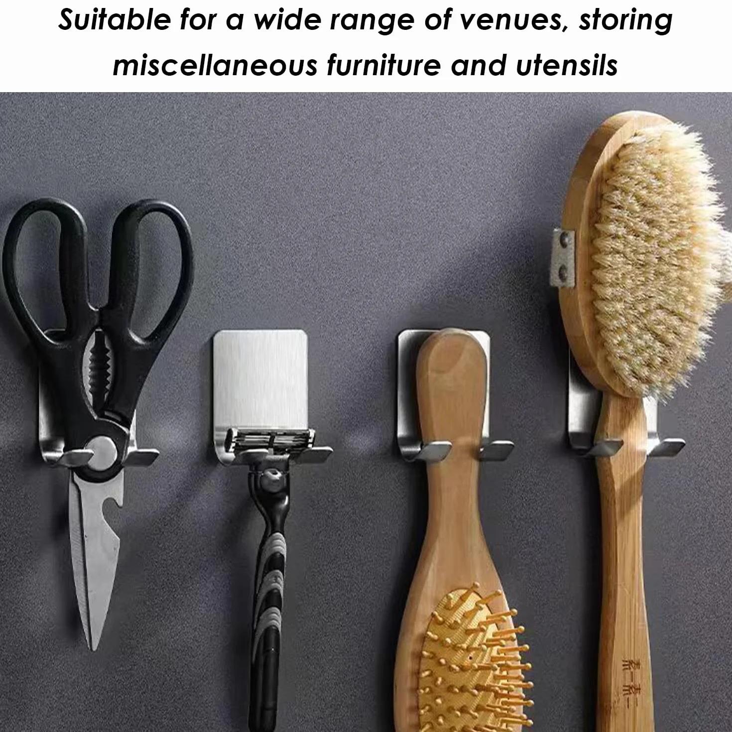 6 Rasoi, Ganci da Ricamo, Ganci per Bagno, Semplici Ganci in Metallo, Adatti per Camere da Letto, Soggiorno, Cucine.
