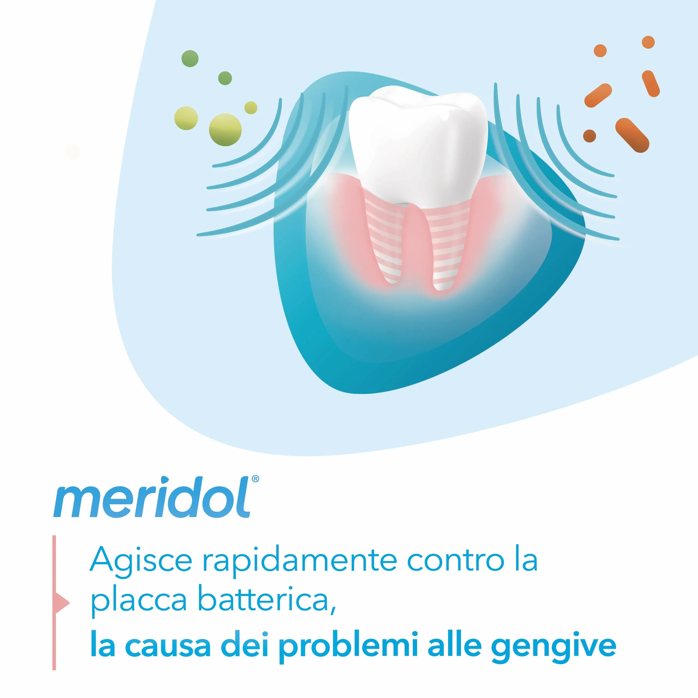 Meridol Collutorio Protezione Gengive 400ml Antibatterico 0% Alcool