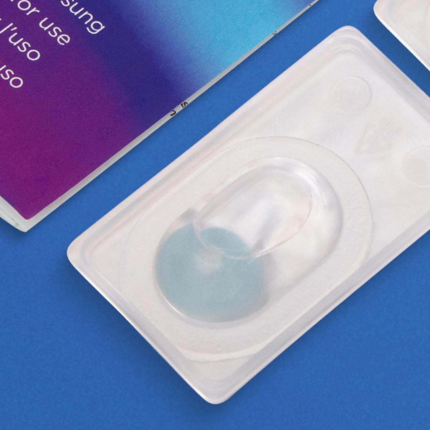 GLAMLENS Lenti a Contatto Colorate Blu Catania Ice Blue - 2 Pezzi - DIA 14,20 - Senza Correzione 0.00 Diottrie