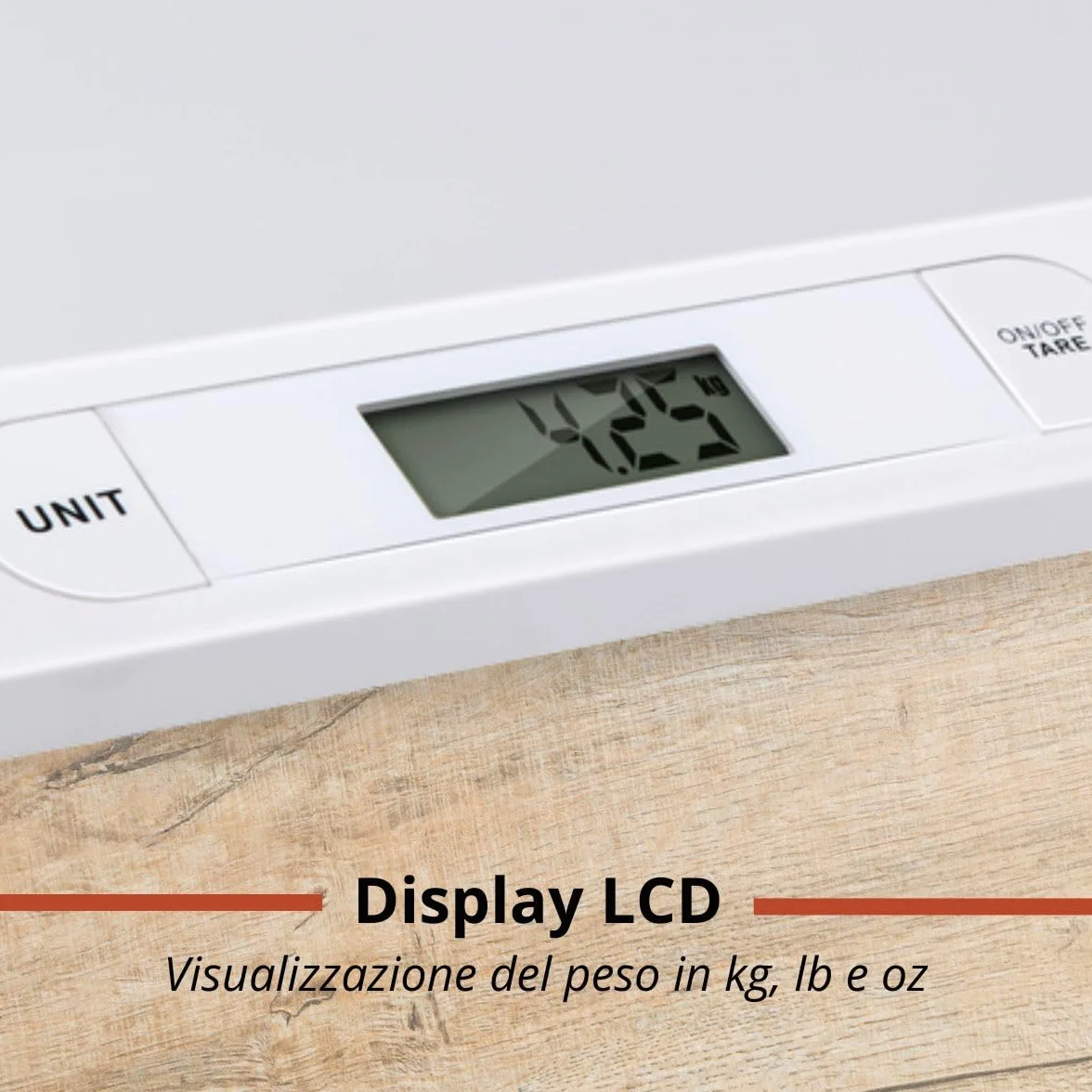 Grundig Bilancia Neonato Digitale Precisione 10 Grammi Max 20 Chili Funzione Tara Bianco