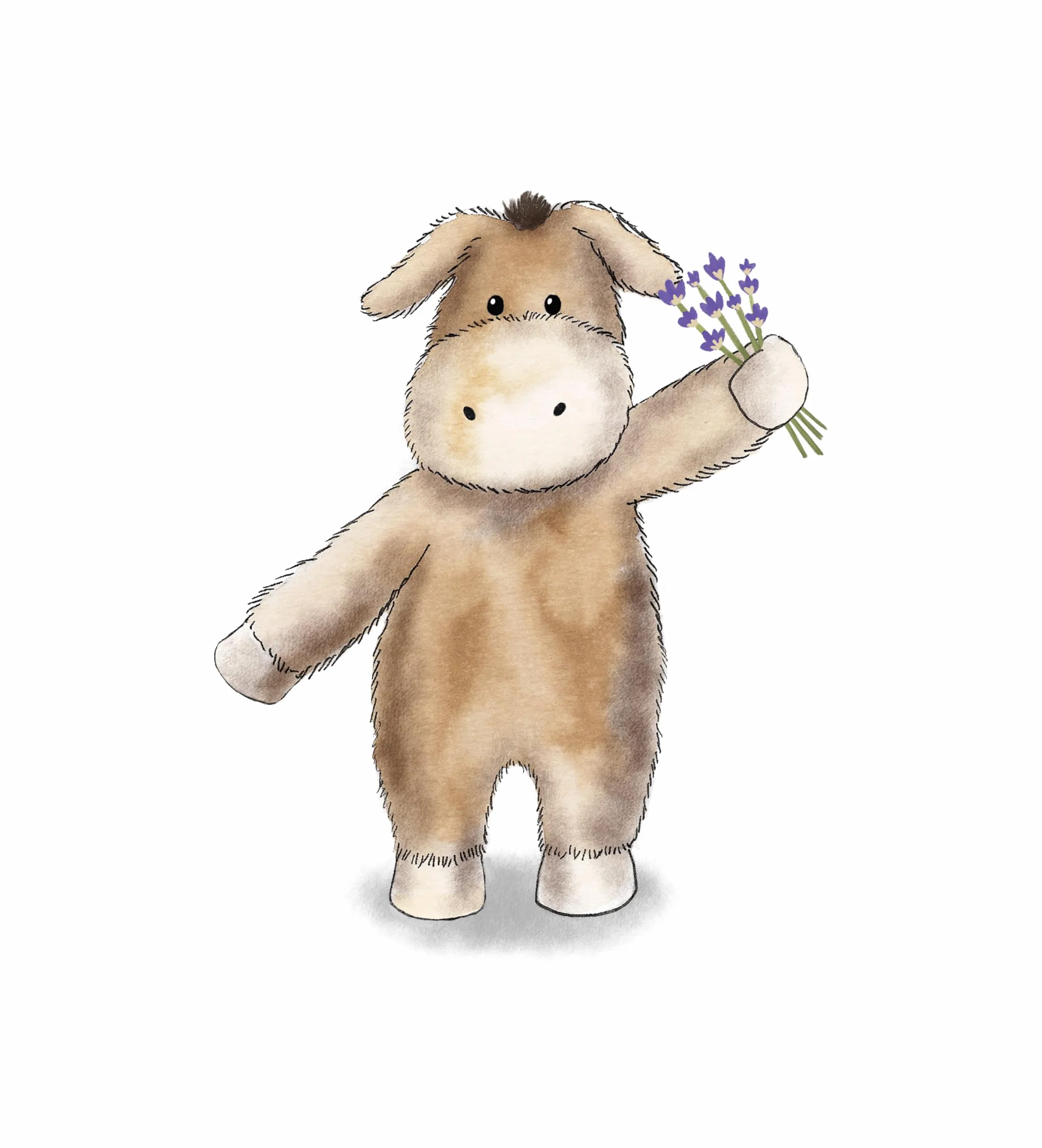 Warmies Peluche Asinello Borsa di Grano Riscaldabile al Microonde, Orsetto Coccoloso Riscaldabile Leggermente Profumato con Lavanda Francese, Rilassamento e Sollievo Caldo