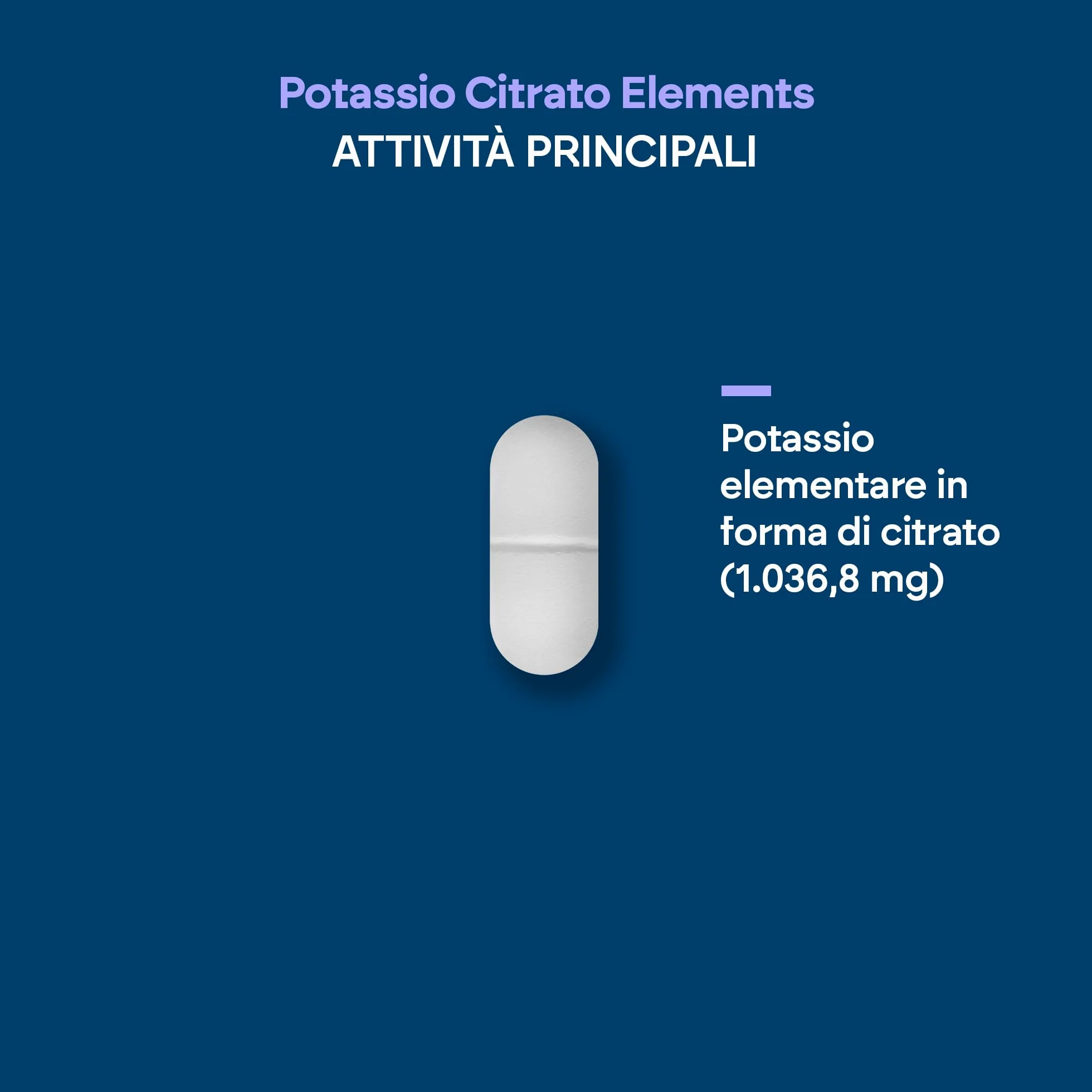 Potassio - Citrato di Potassio - 2880mg - 180 Compresse - Muscolo - Elemento Potassium +1000mg - Citrato di Potasio - 180 Compresse Nutralie